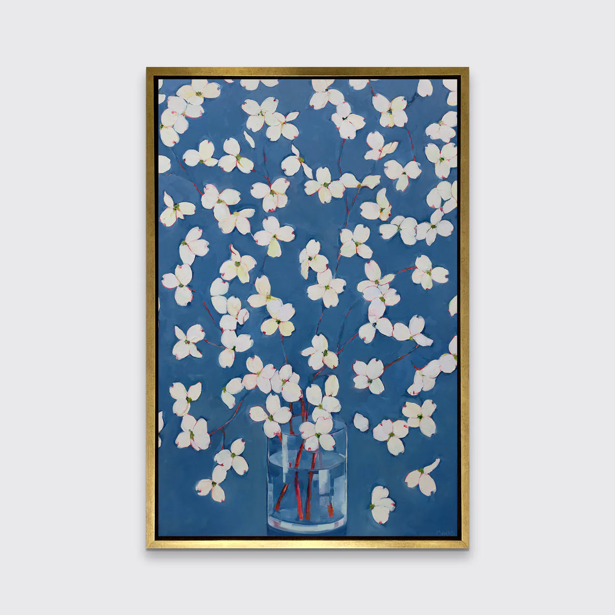 Dogwoods in Blue - Open Edition Canvas Print - Image 6