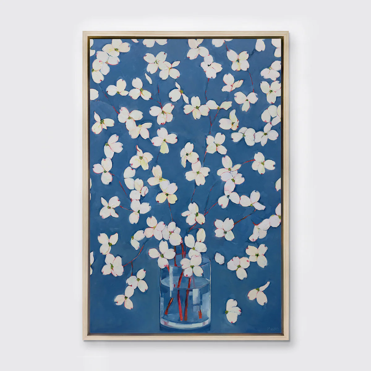 Dogwoods in Blue - Open Edition Canvas Print - Image 7