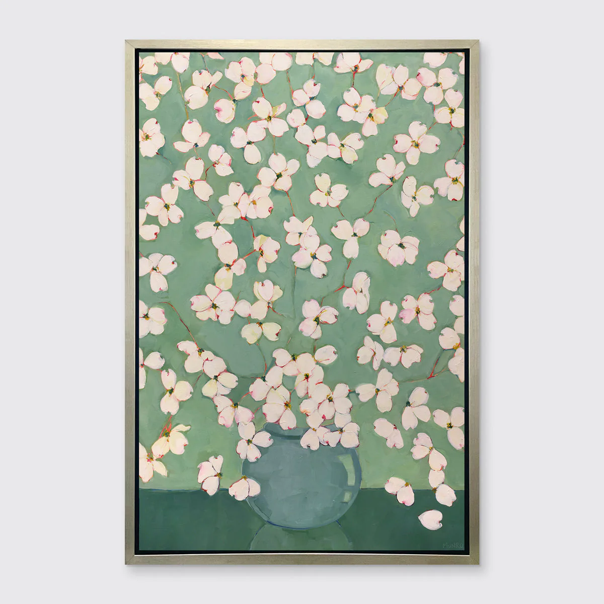 Dogwoods in Green - Open Edition Canvas Print - Image 4
