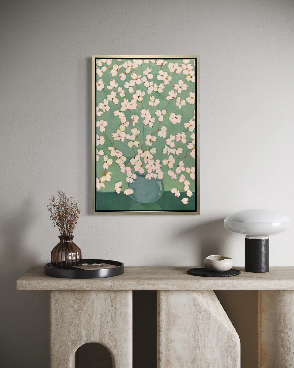 Dogwoods in Green - Open Edition Canvas Print - Image 5