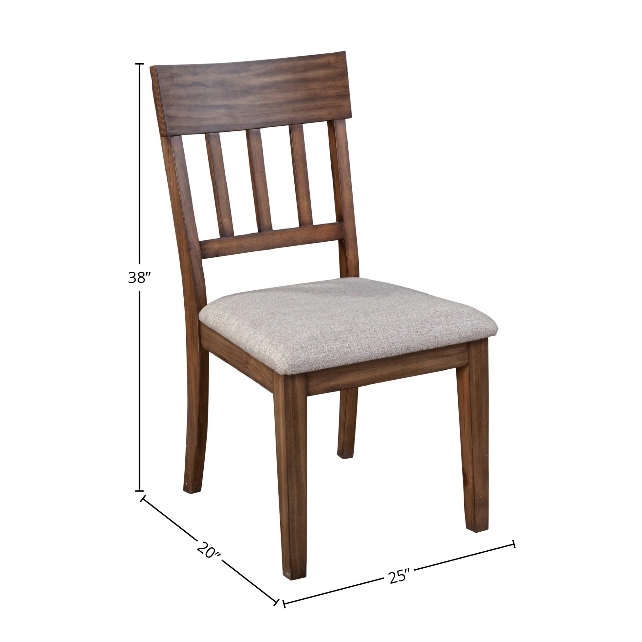 Donham Set of 2 Side Chairs, Brown - Image 4