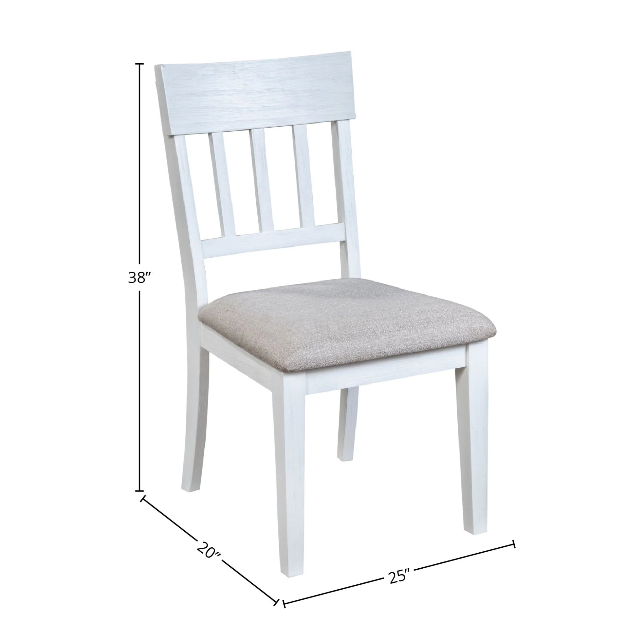 Donham Set of 2 Side Chairs, White - Image 5