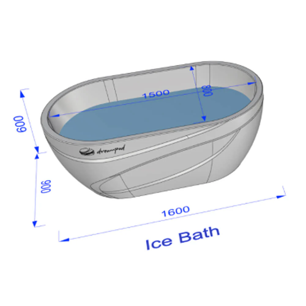 Dreampod Ice Bath With Chiller Premium Fiberglass Floatation Tank [DPIB101WPE] (SAK17942) - Image 6