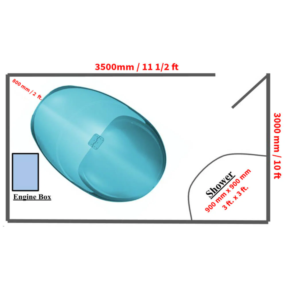 Dreampod Sport Commercial Home Flotation Sensory Isolation Tank Pod Spa [DPFP205WPE] (SAK25948) - Image 7