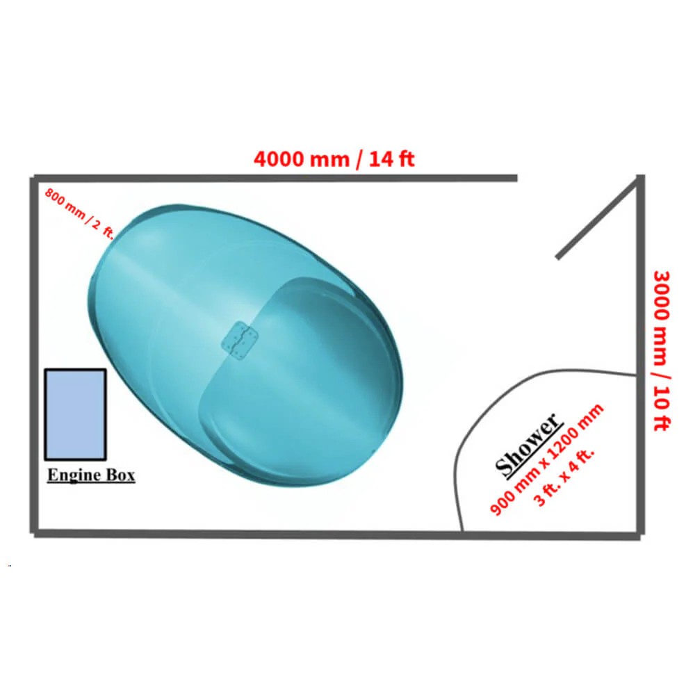 Dreampod V2 Commercial Home Flotation Sensory Isolation Tank Pod Spa [DPFP201WPE] (SAK93817) - Image 14