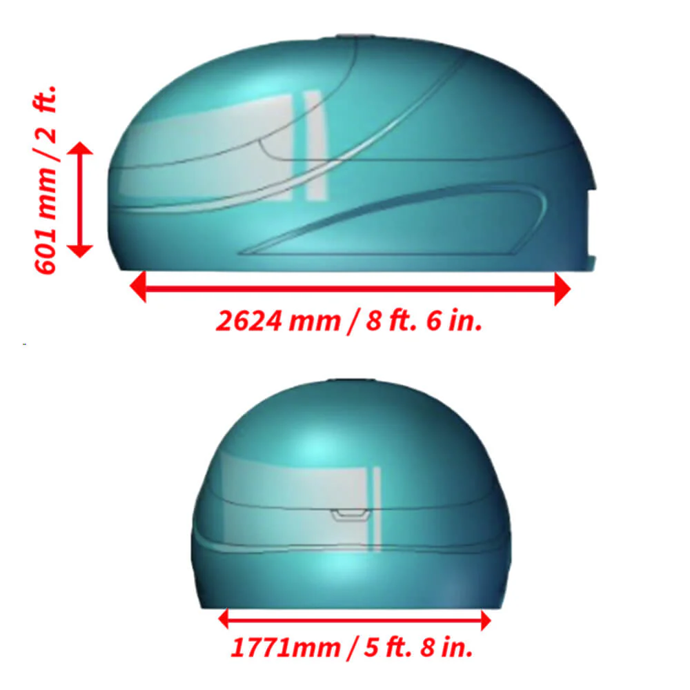 Dreampod Vmax Commercial Home Flotation Sensory Isolation Tank Pod Spa [DPFP202WPE] (SAK95142) - Image 12