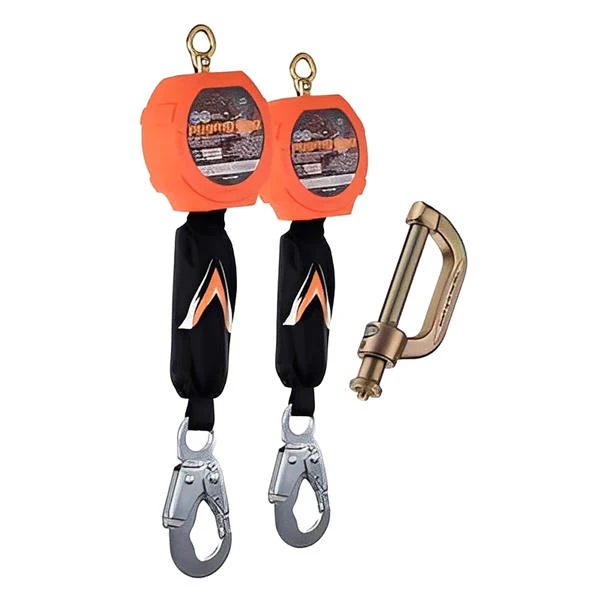 Dual Pygmy Hog Self Retracting Lifelines Steel Snap Hook with Connector Kit - All Lengths - Image 2