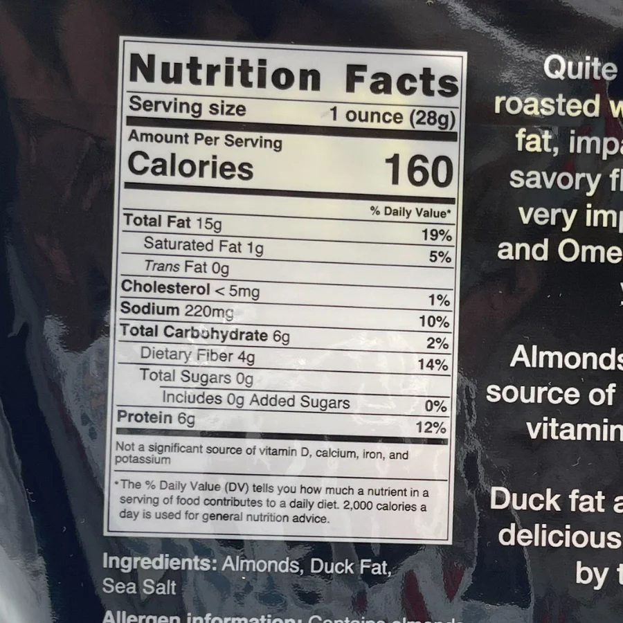 Duck Fat & Sea Salt Roasted Almonds | Pack of 2 | 7 oz | Cornhusker Kitchen - Image 4