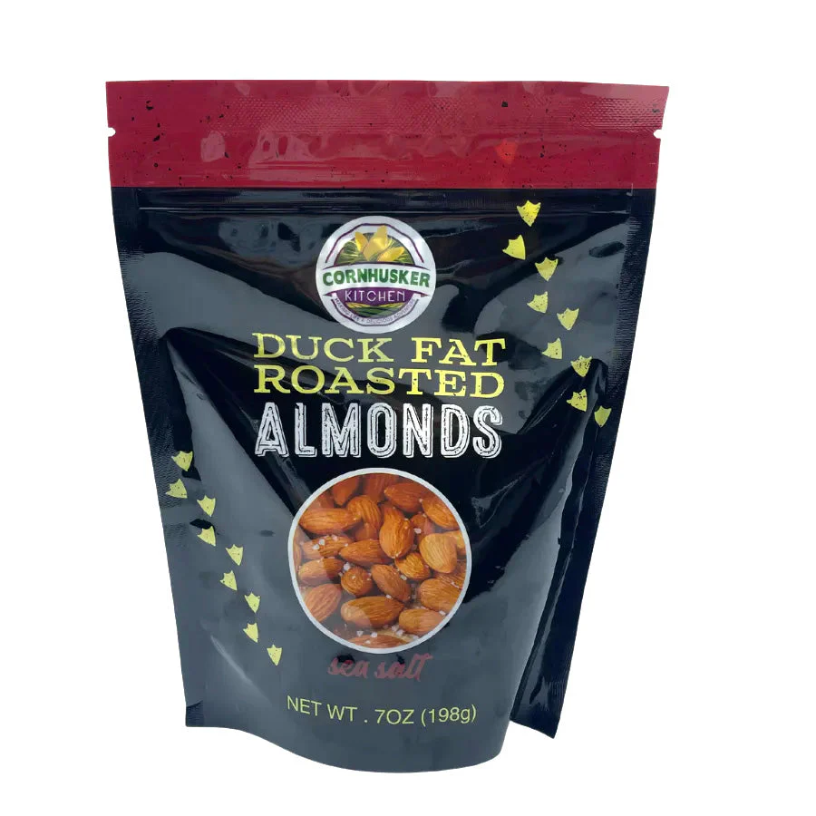 Duck Fat & Sea Salt Roasted Almonds | Pack of 6 | 7 oz | Cornhusker Kitchen - Image 2