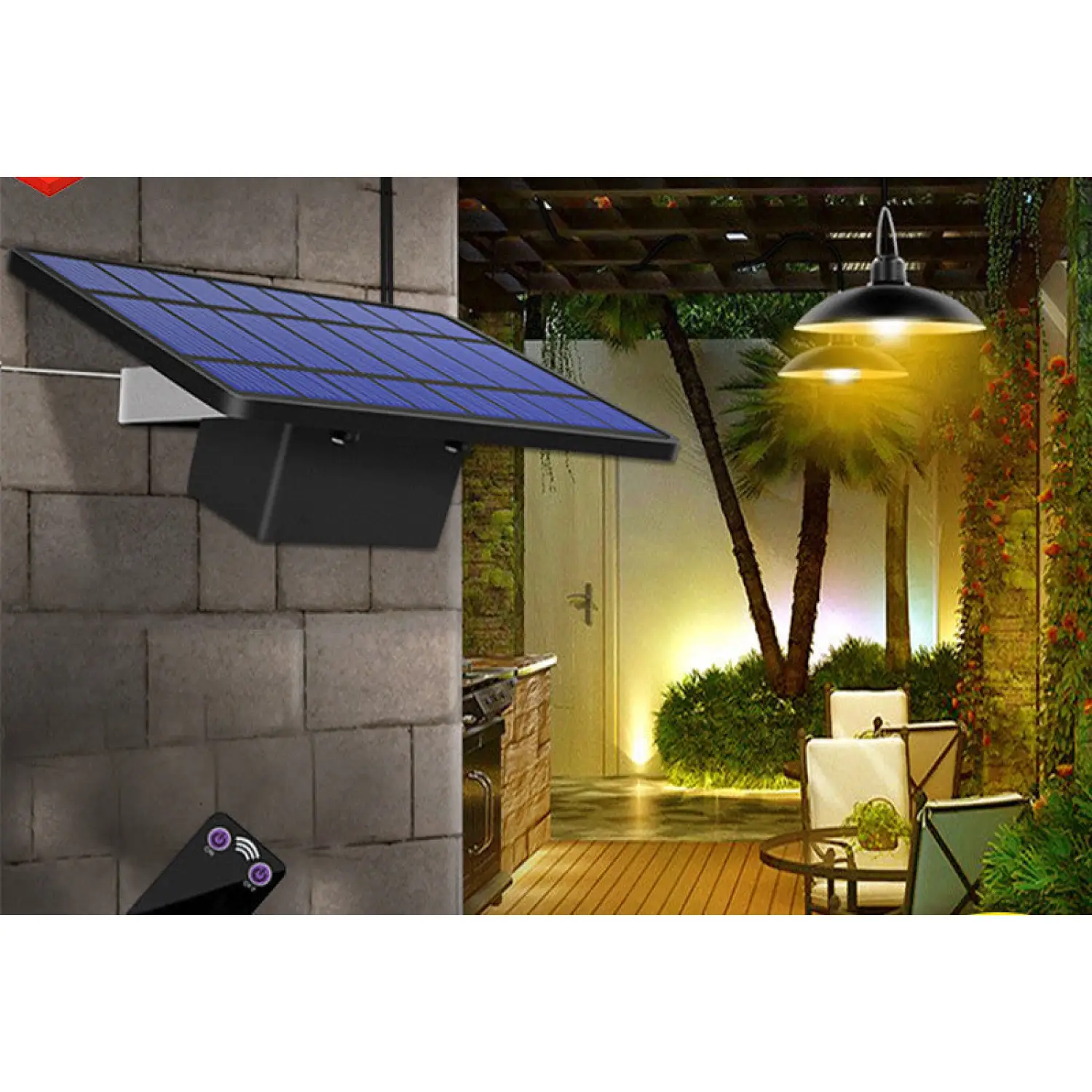 Durable Solar Panel Light with Dual Color Modes and Long Runtime - Image 3