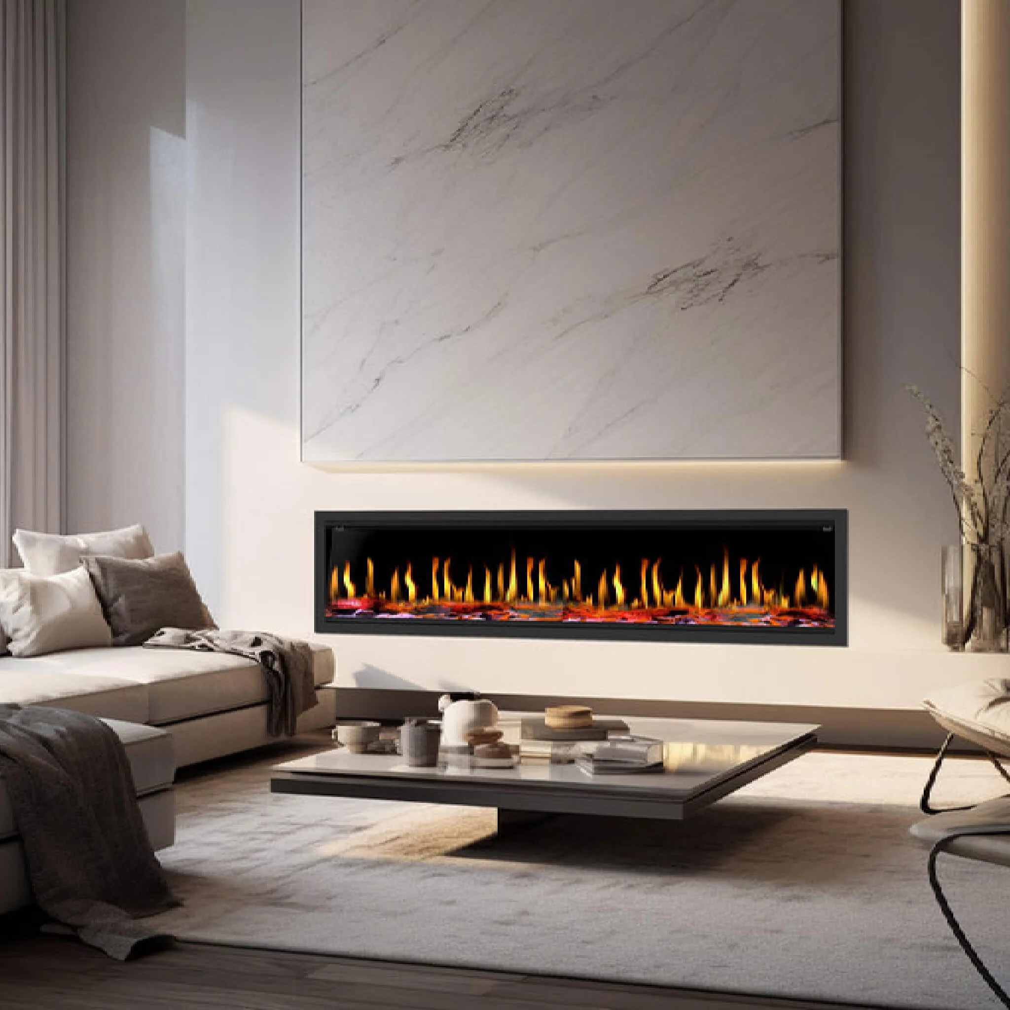Dynasty Tempo 100" Virtual Linear Electric Fireplace [DY-FVX100] (SAK59234) - Image 3