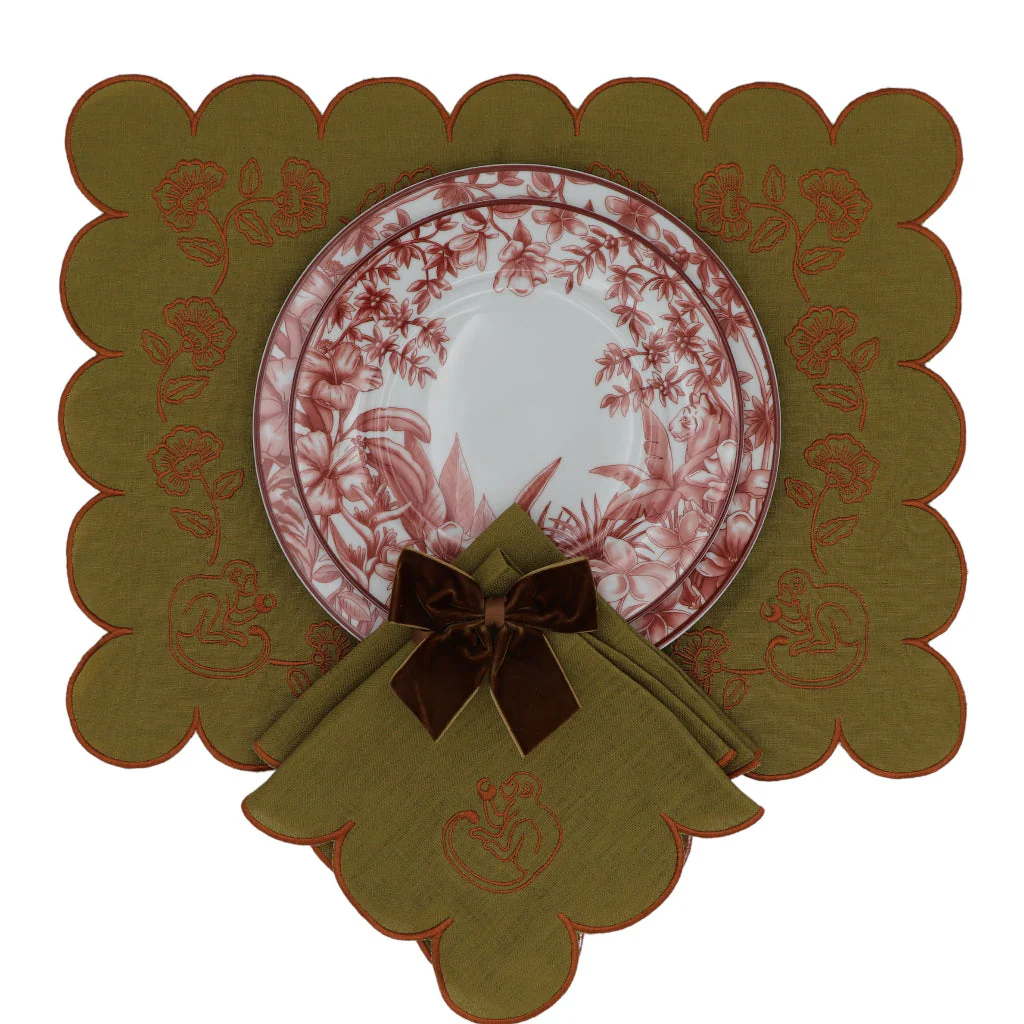 Earthen Pine Placemat - Set of 4 - Image 7