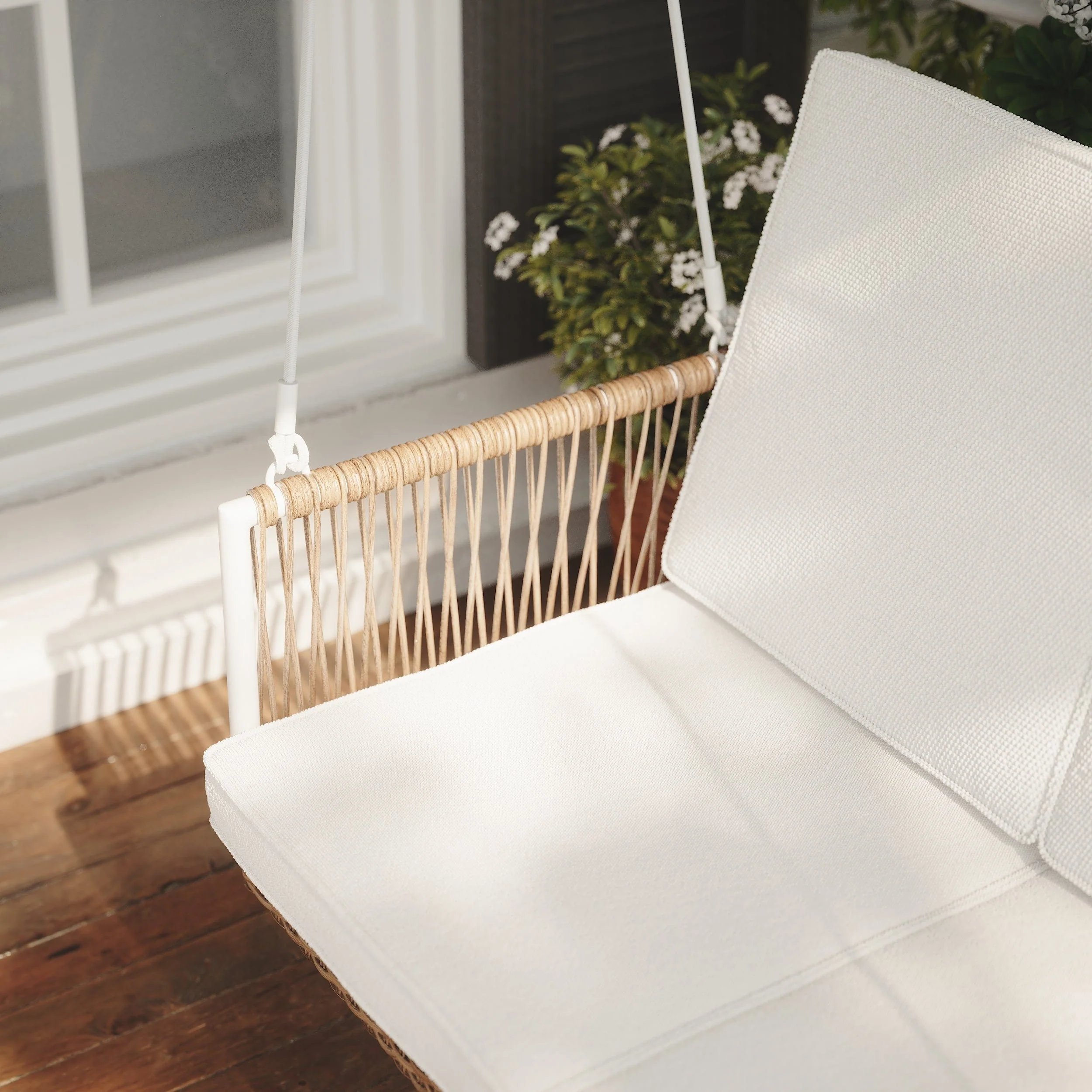 East Green Anderson Porch Swing with Cushions - Image 2