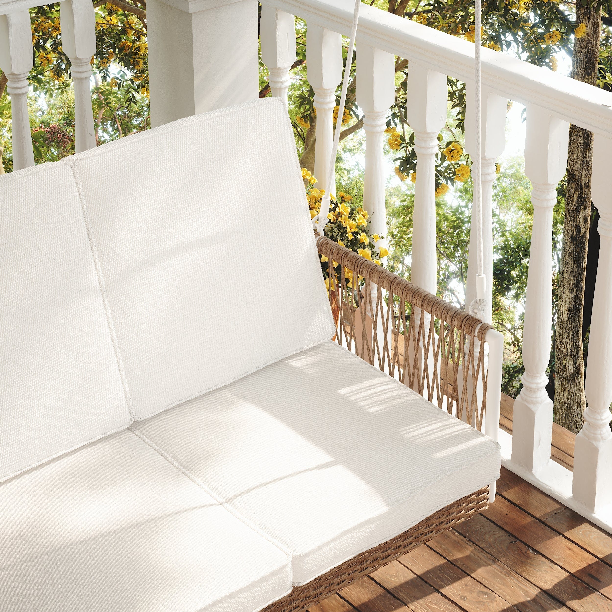East Green Anderson Porch Swing with Cushions - Image 4