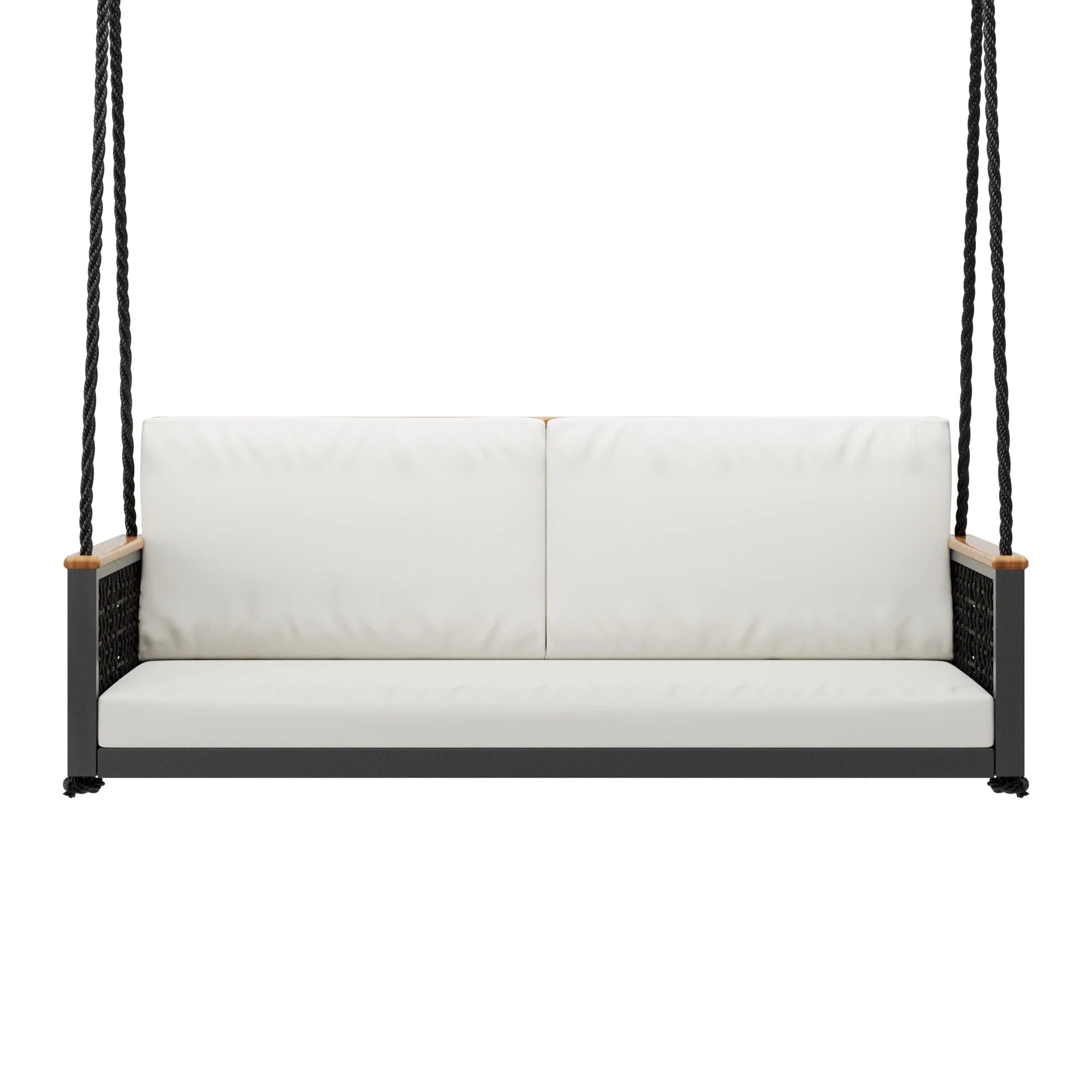 East Green Linden Porch Swing With Cushions - Image 4