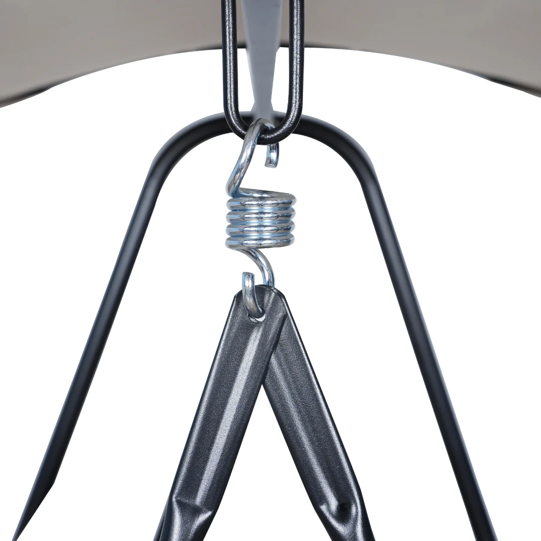 East Green Parker Patio Swing with Canopy Stand - Image 11