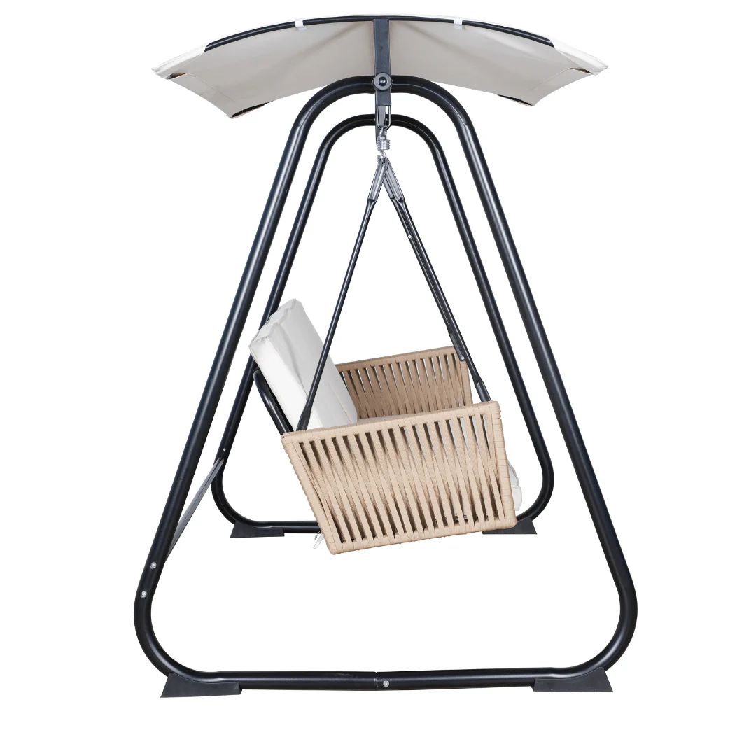 East Green Parker Patio Swing with Canopy Stand - Image 4