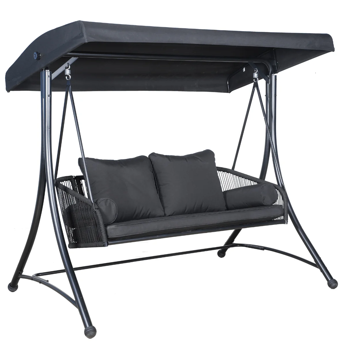 East Green Ramona Patio Swing with Canopy Stand - Image 4