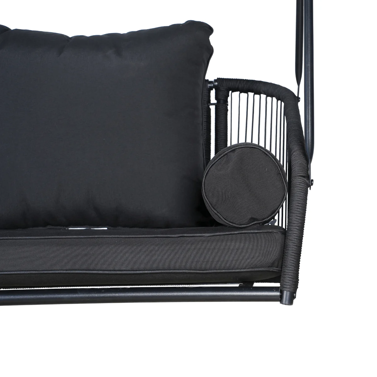 East Green Ramona Patio Swing with Canopy Stand - Image 6