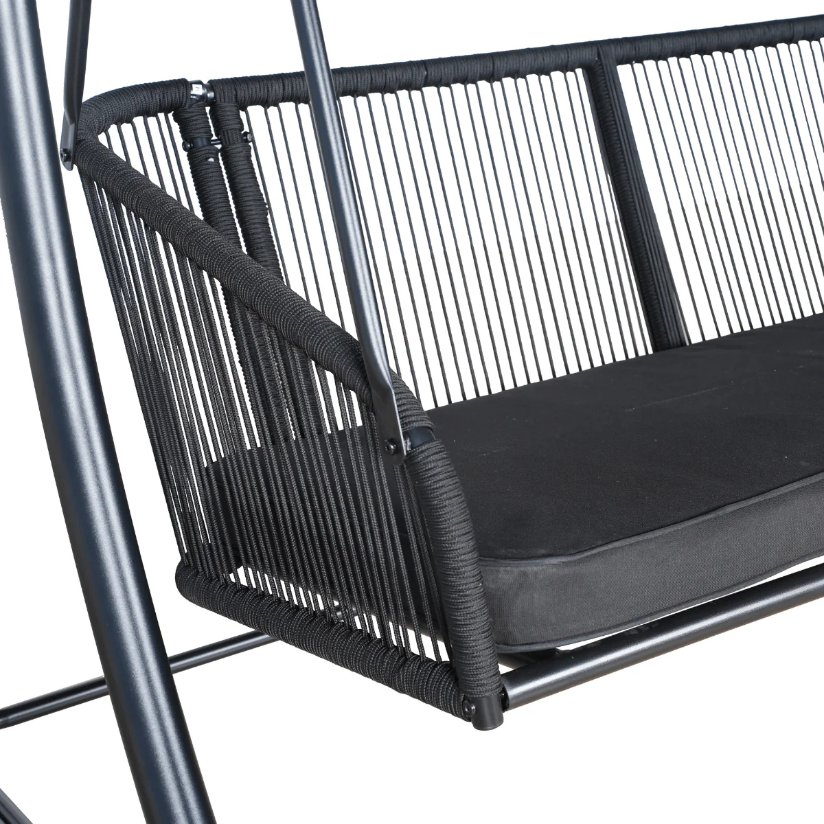 East Green Ramona Patio Swing with Canopy Stand - Image 8