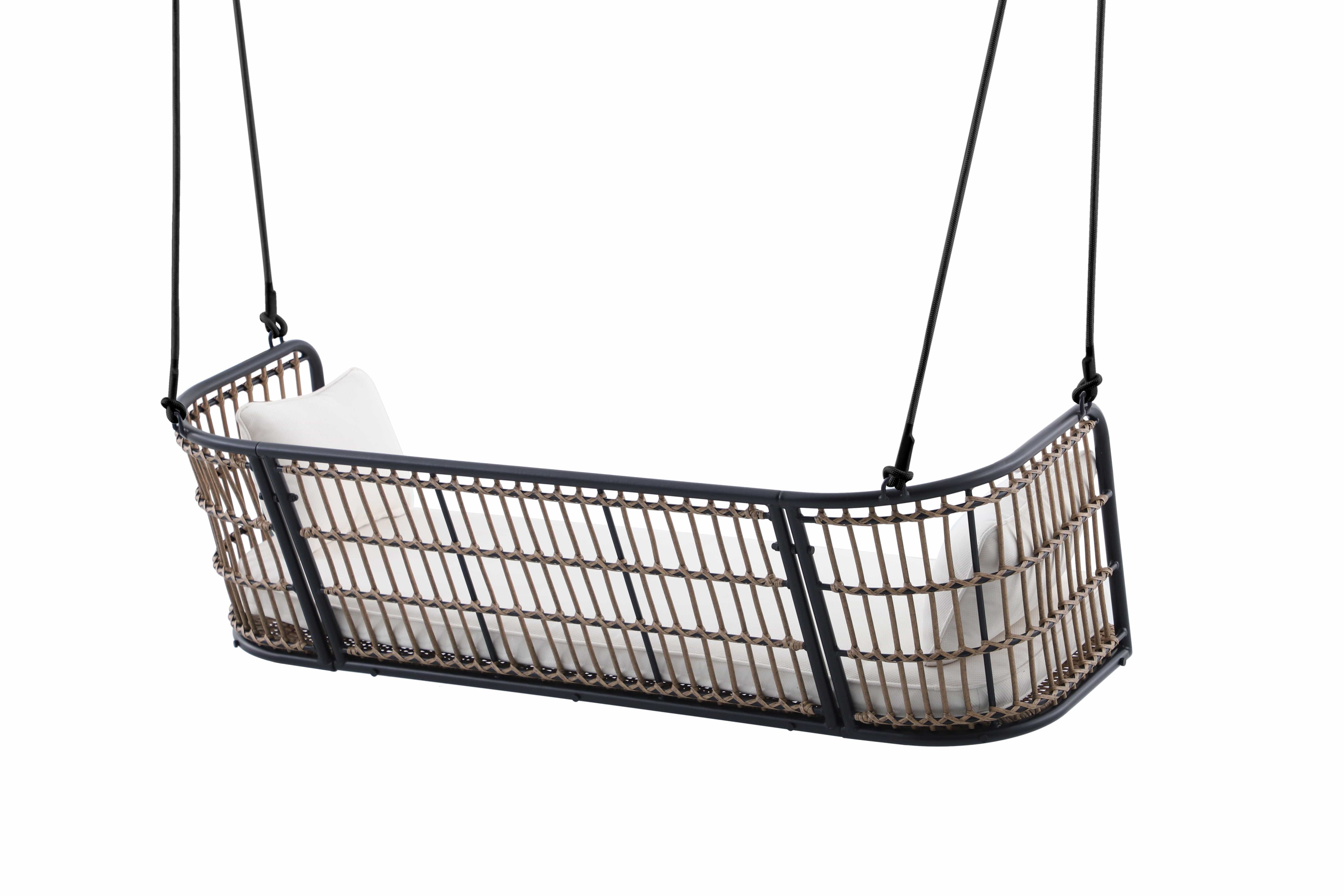 East Green Remy Porch Swing with Cushion - Image 11