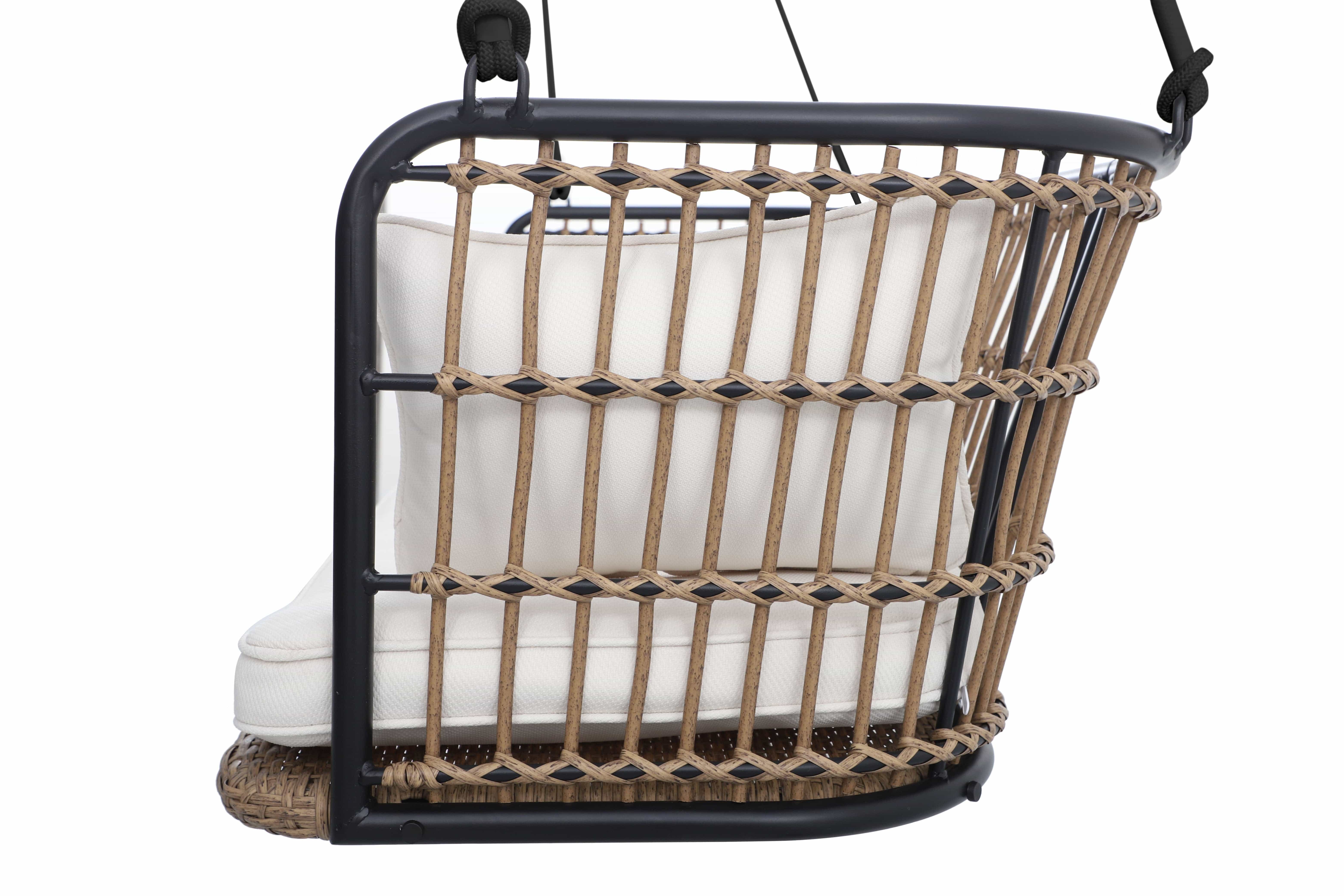 East Green Remy Porch Swing with Cushion - Image 12