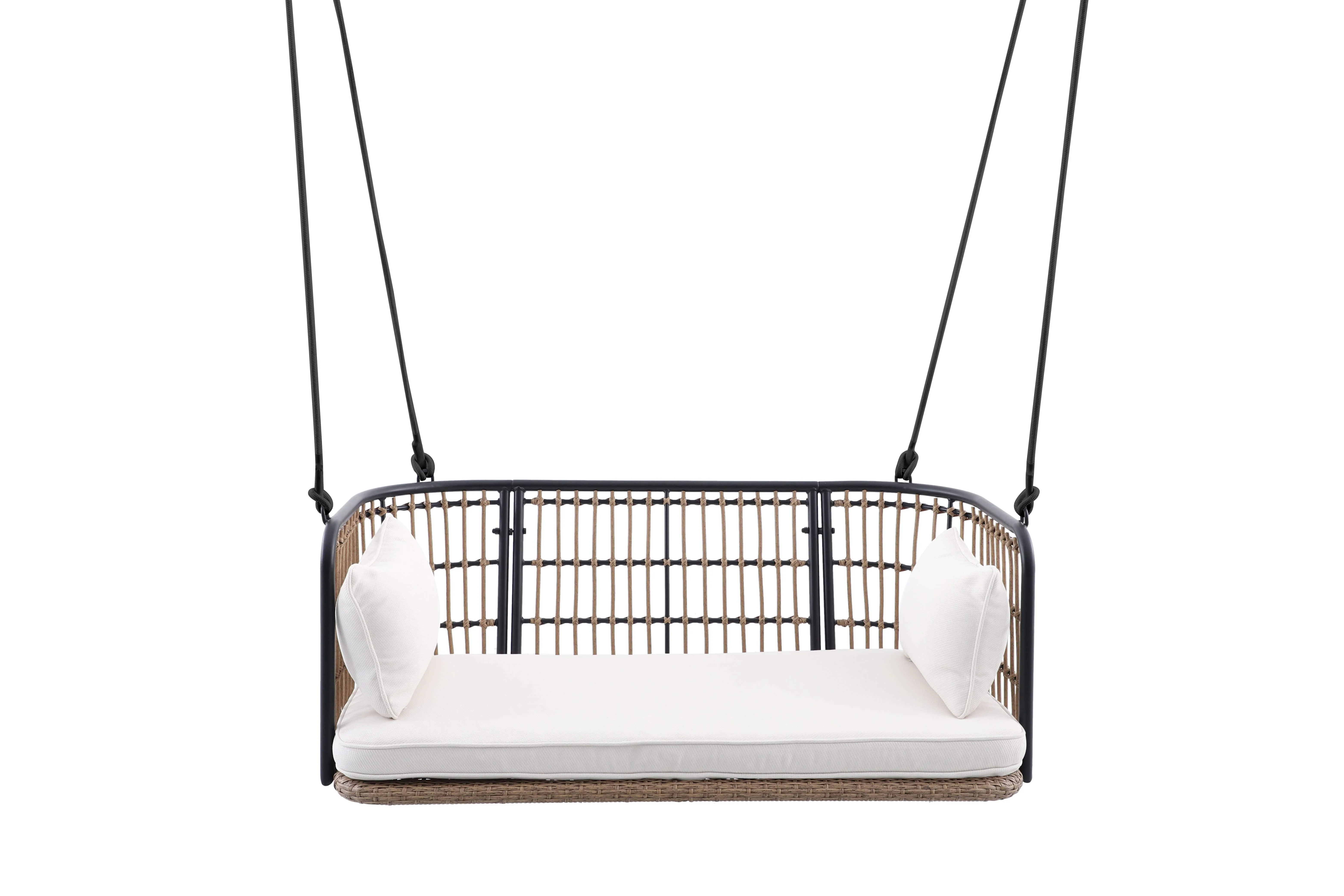 East Green Remy Porch Swing with Cushion - Image 5