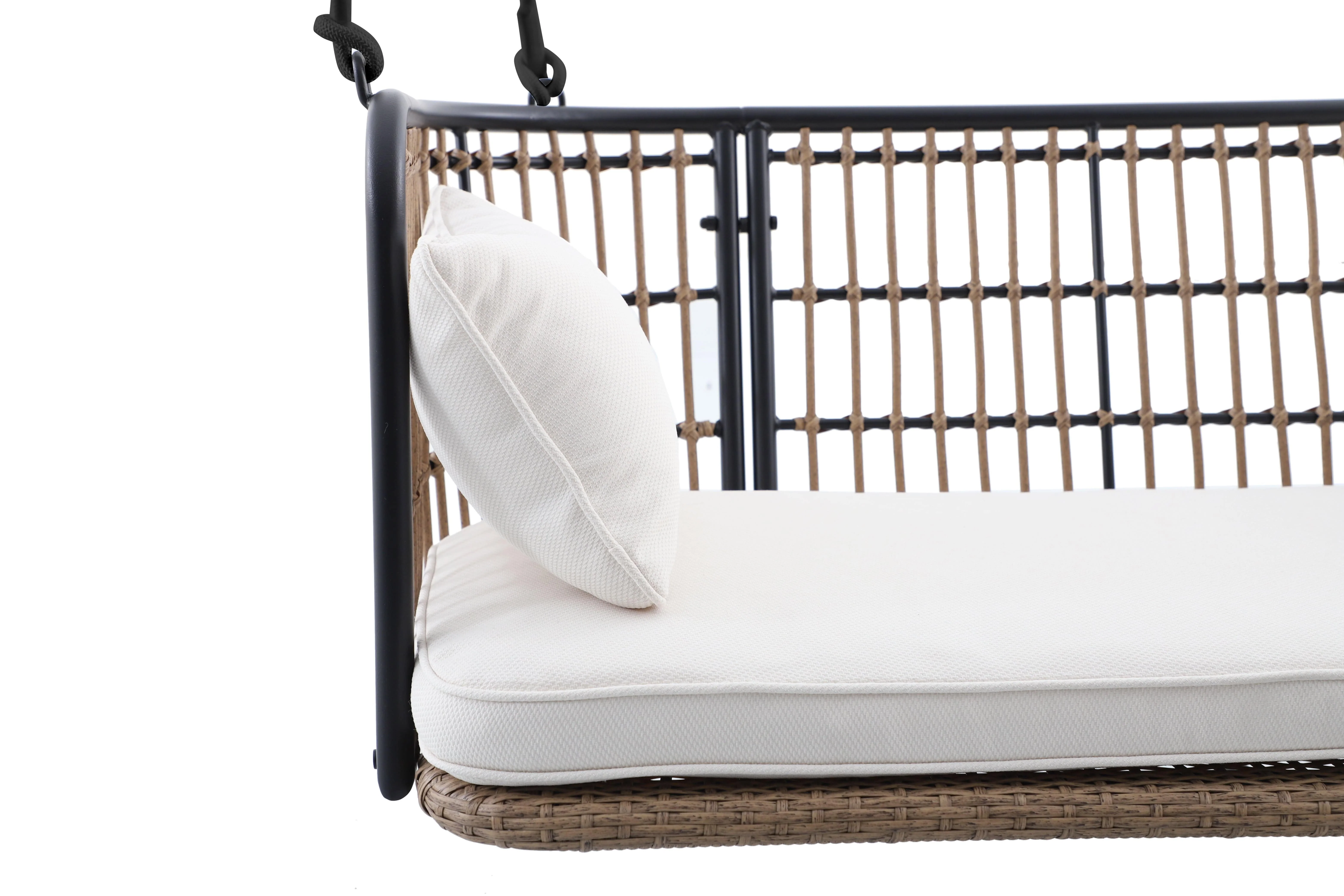 East Green Remy Porch Swing with Cushion - Image 8
