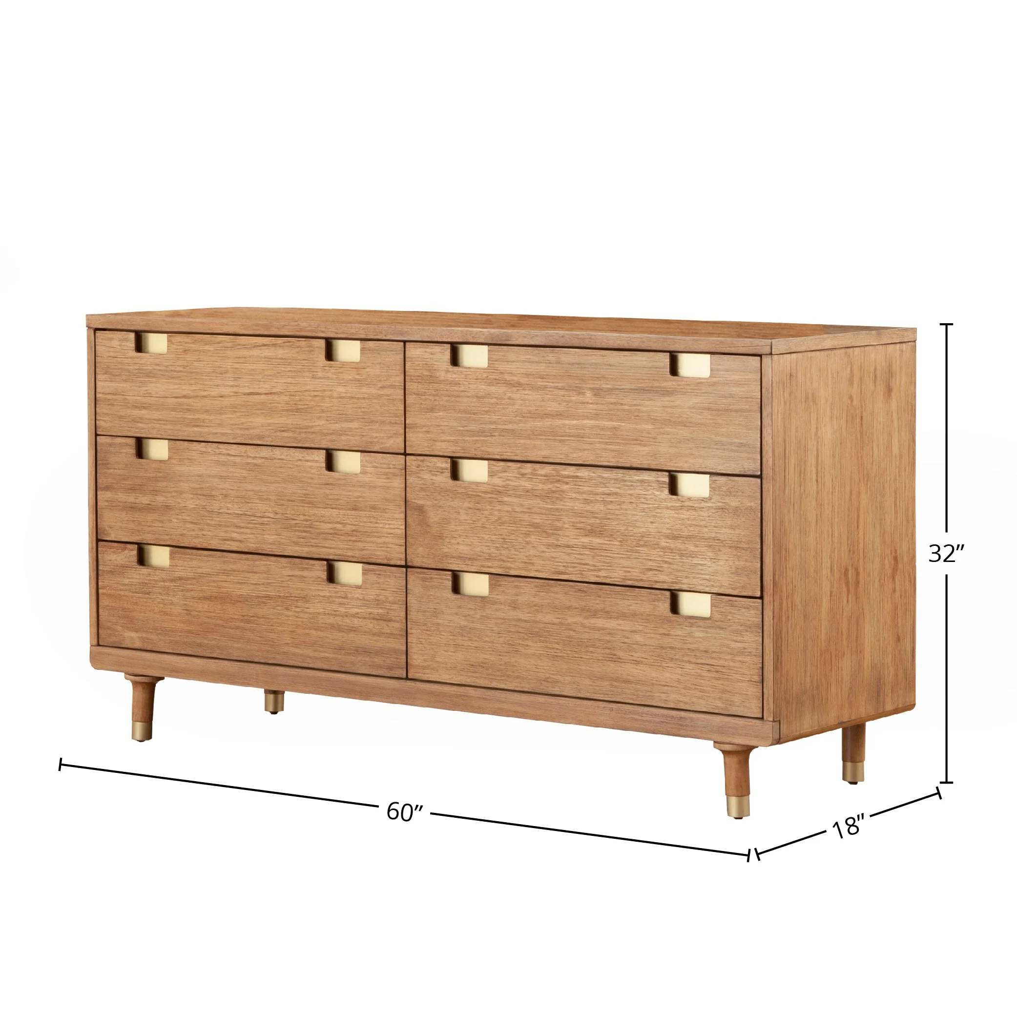 Easton Dresser & Mirror, Sand - Image 5