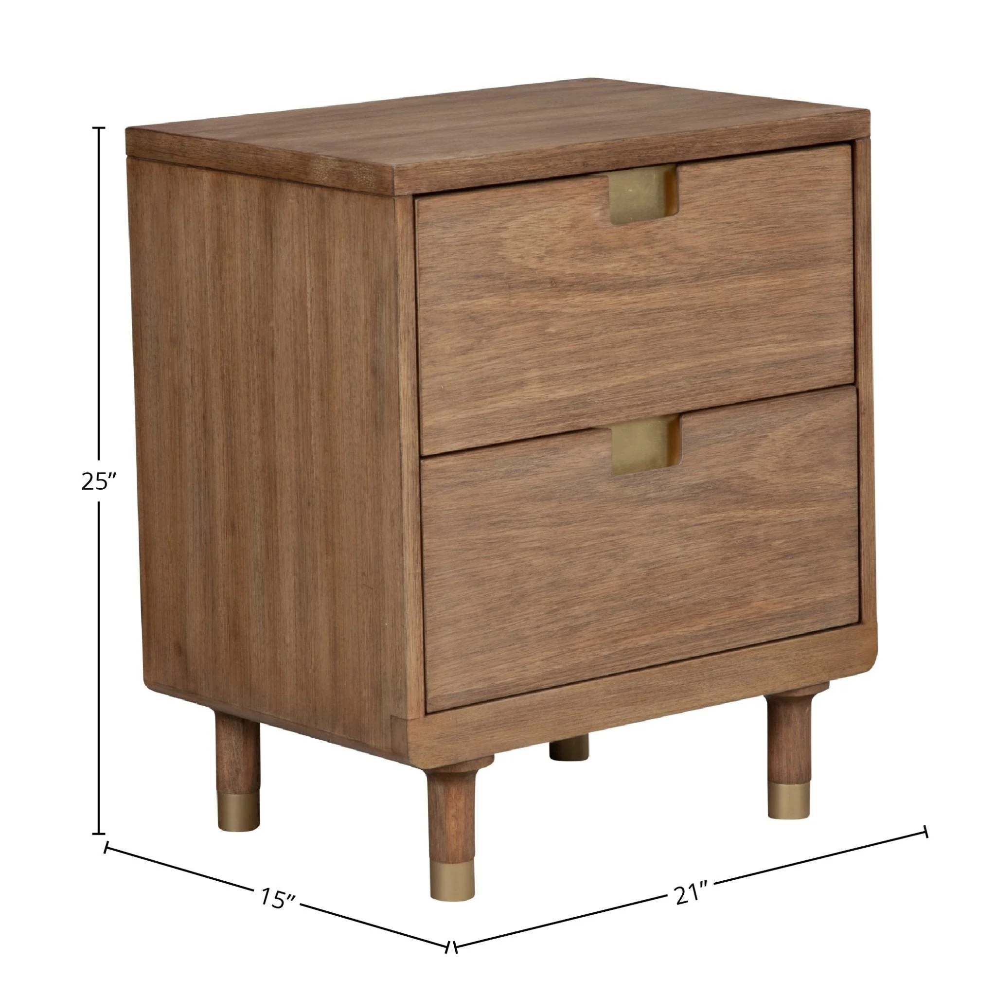 Easton Two Drawer Nightstand - Image 7