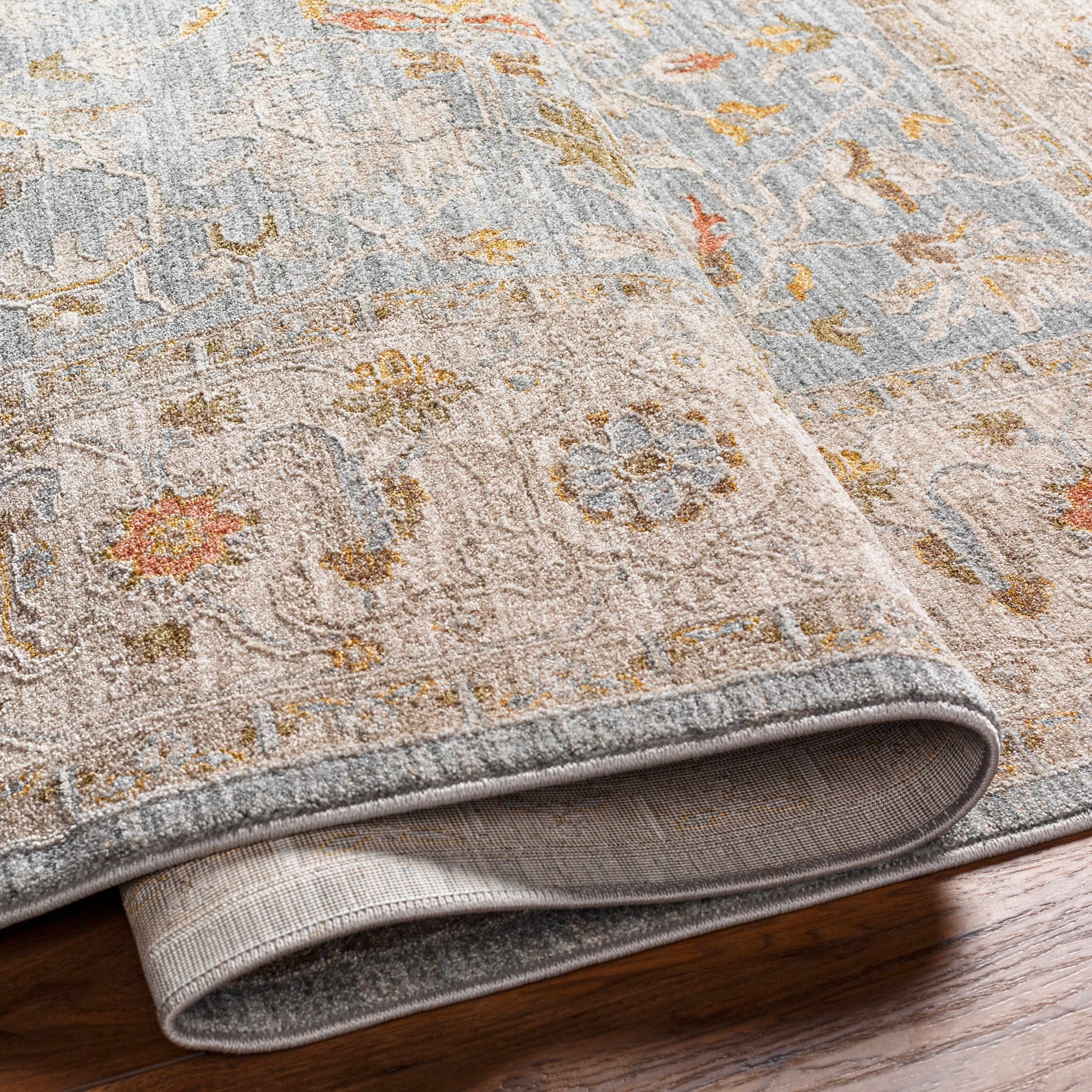 Edie Taupe Thick Luxe Oushak Rug - Image 10