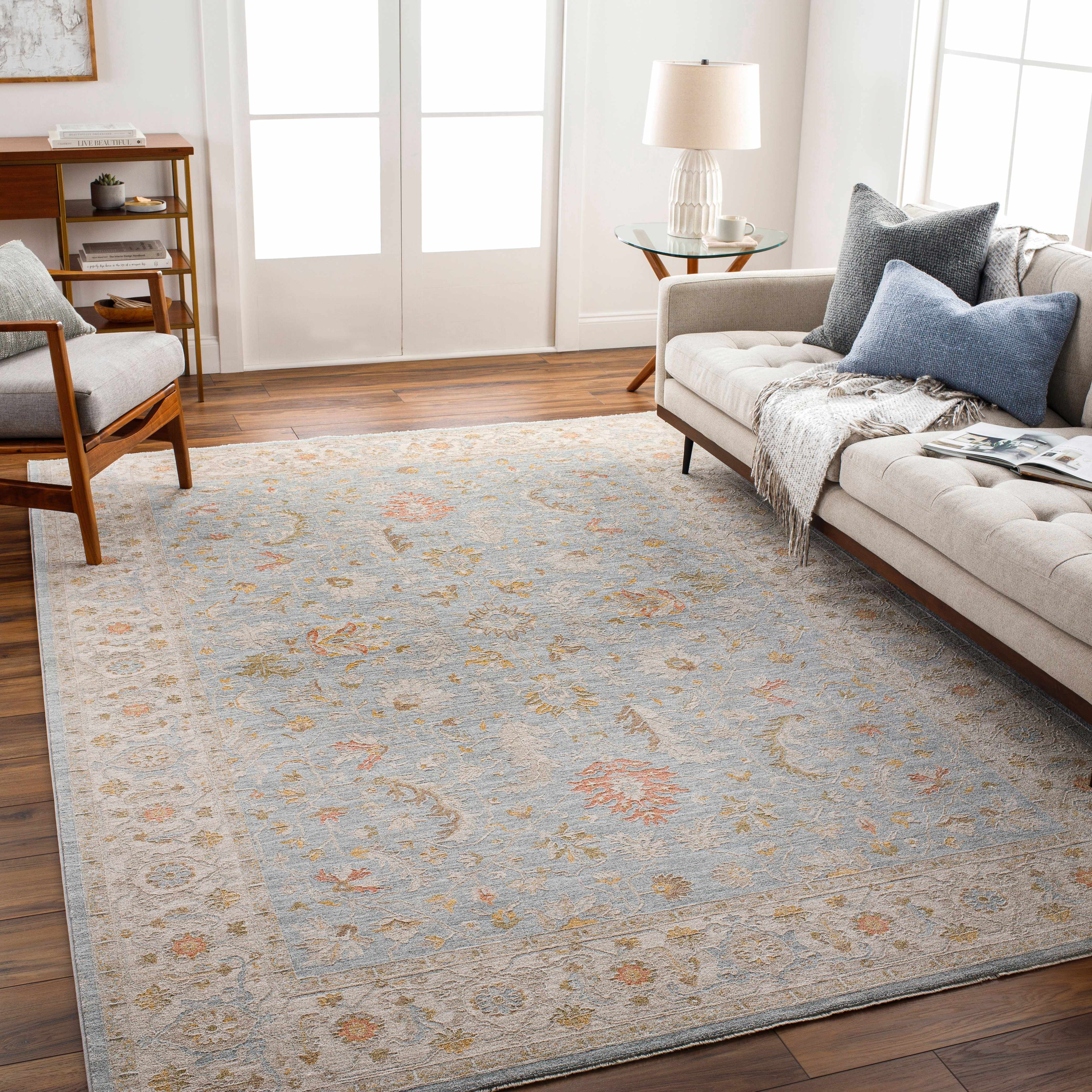 Edie Taupe Thick Luxe Oushak Rug - Image 2