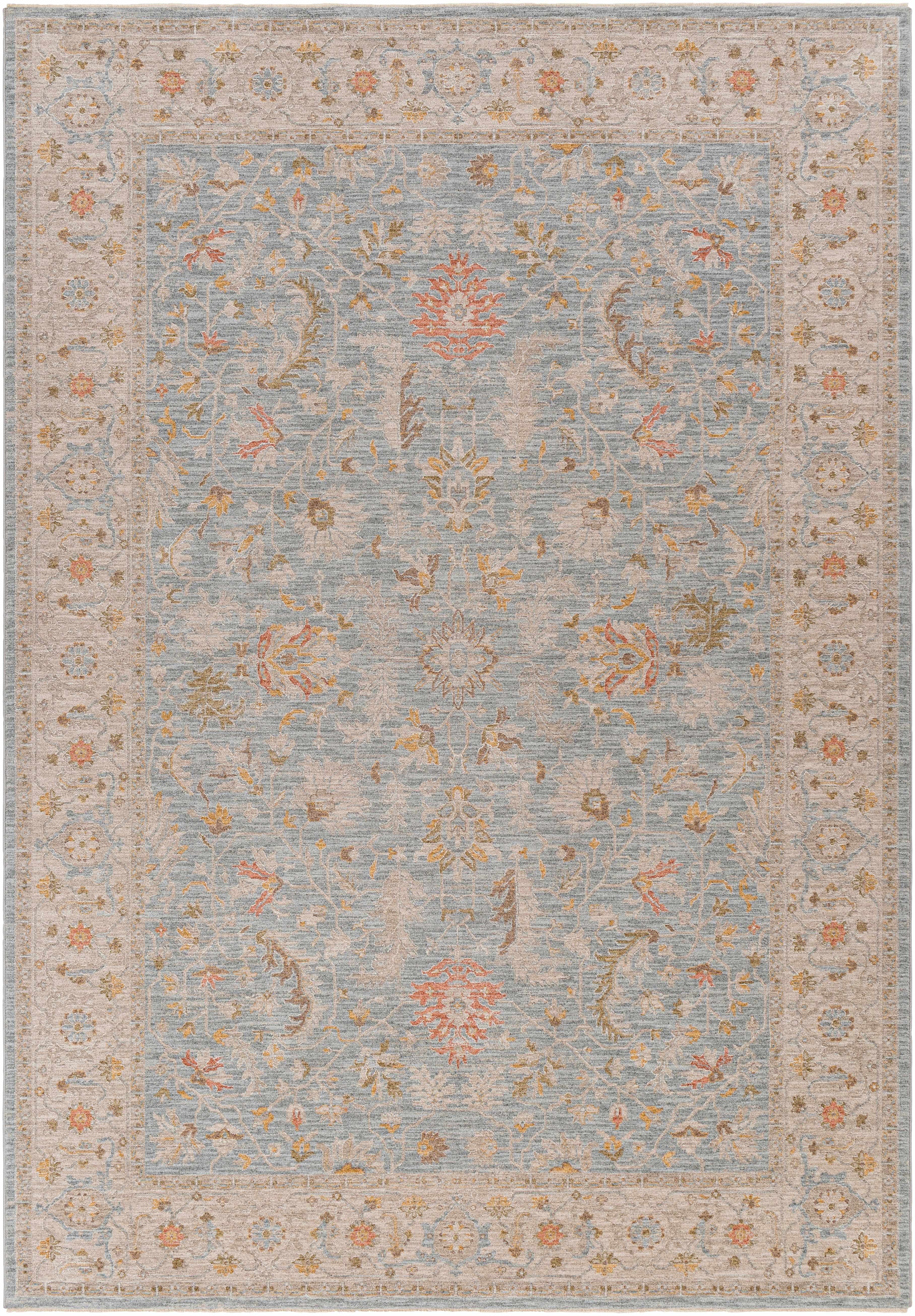 Edie Taupe Thick Luxe Oushak Rug - Image 7