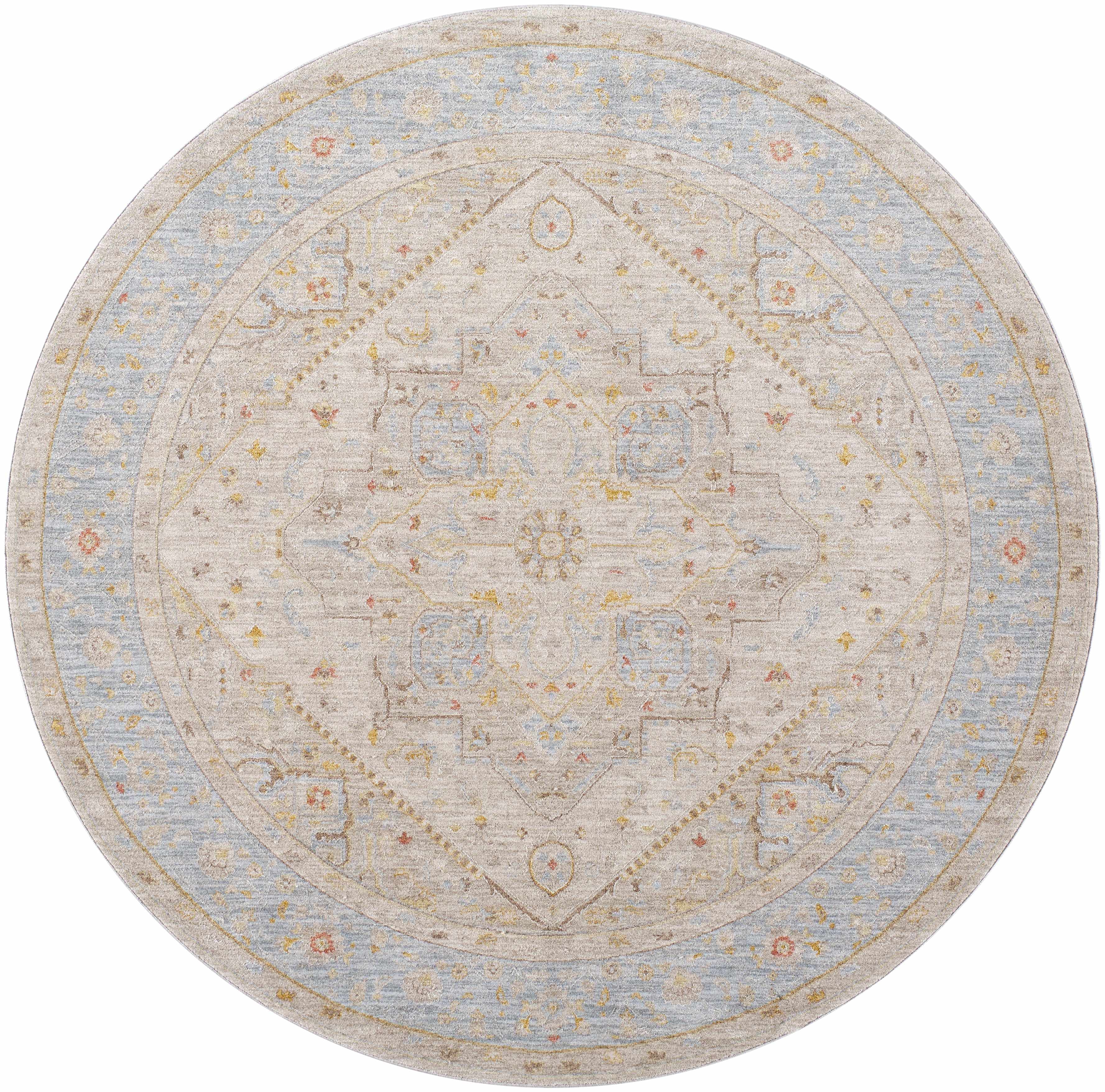 Ehan Cream Thick Luxe Oushak Rug - Image 9