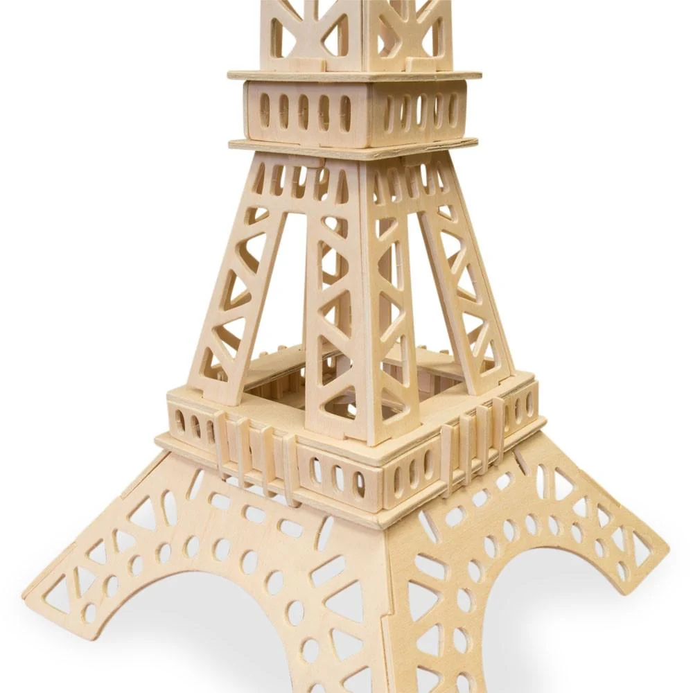 Eiffel Tower Model Kit Wooden 3D Puzzle - Image 2