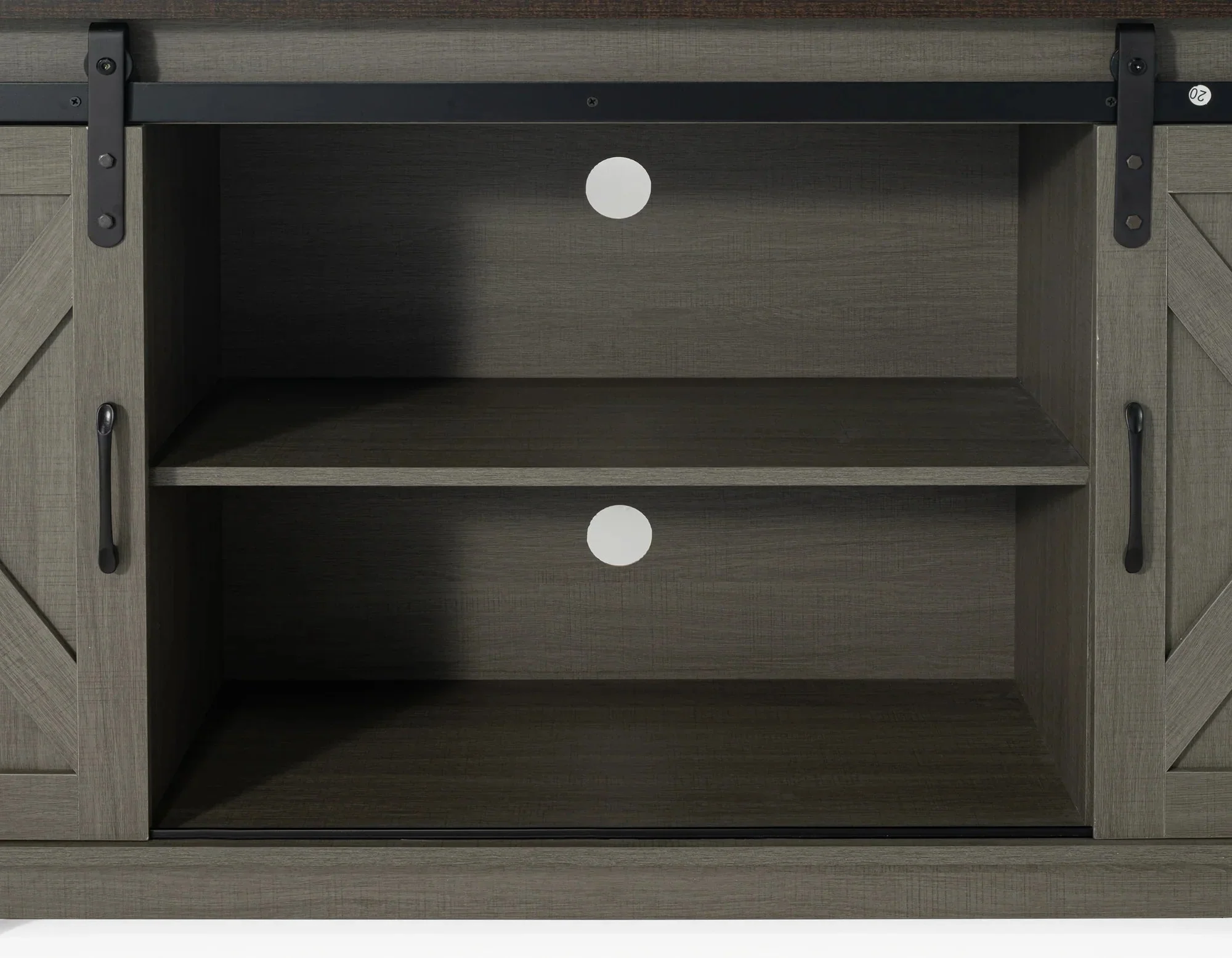 Eira Farmhouse 56-inch TV Stand with Storage Cabinet and Cable Holes, Entertainment Center Console for Living Room, Bedroom - Image 11