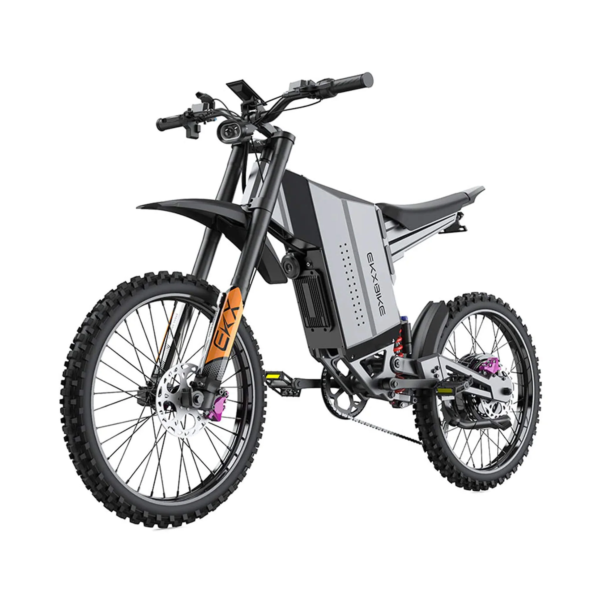 EKX GTS 8000W 72V/30AH Premium Electric High-Strength Steel Pipe Off-Road Mountain Dirt Bike (SAK31684) - Image 3