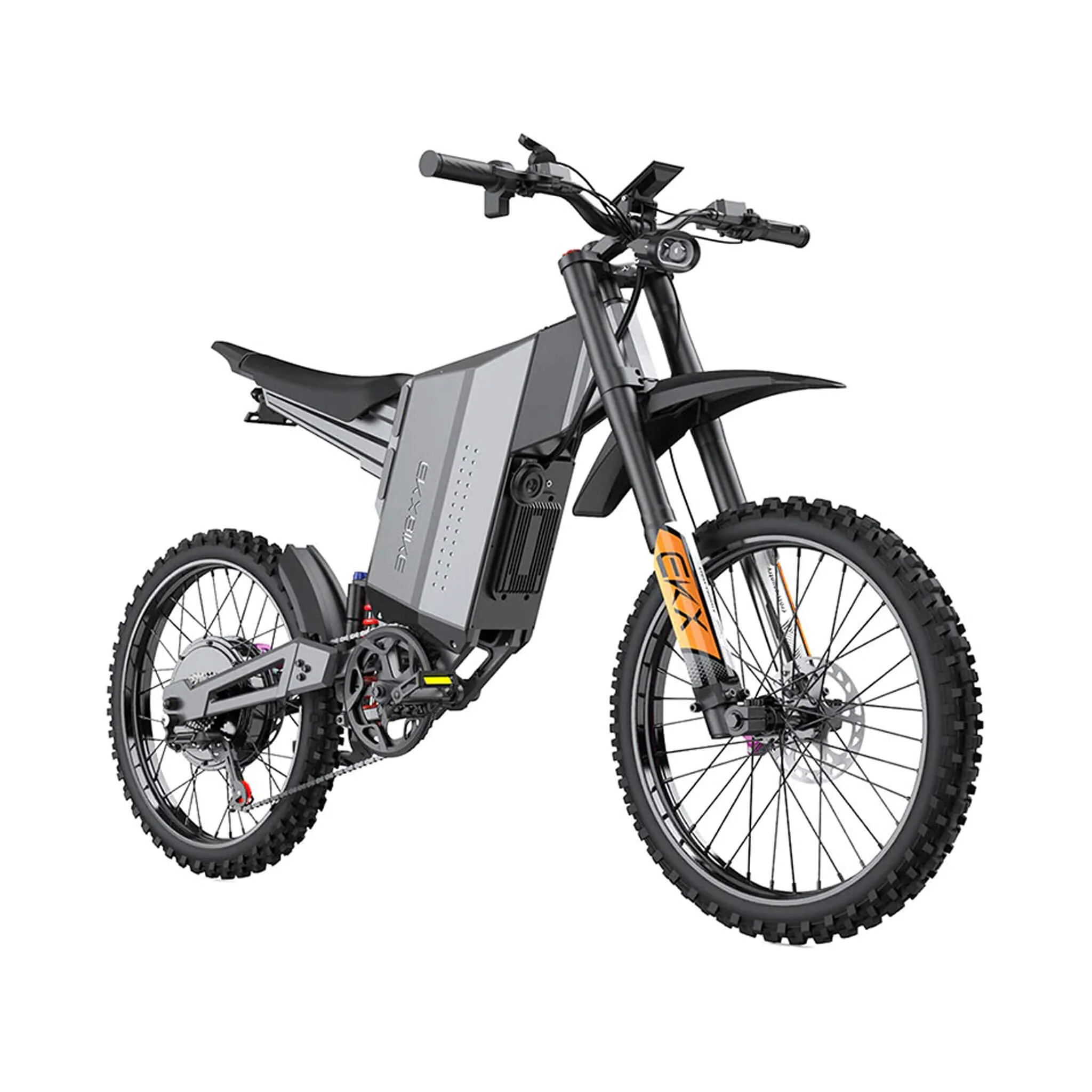 EKX GTS 8000W 72V/30AH Premium Electric High-Strength Steel Pipe Off-Road Mountain Dirt Bike (SAK31684) - Image 5