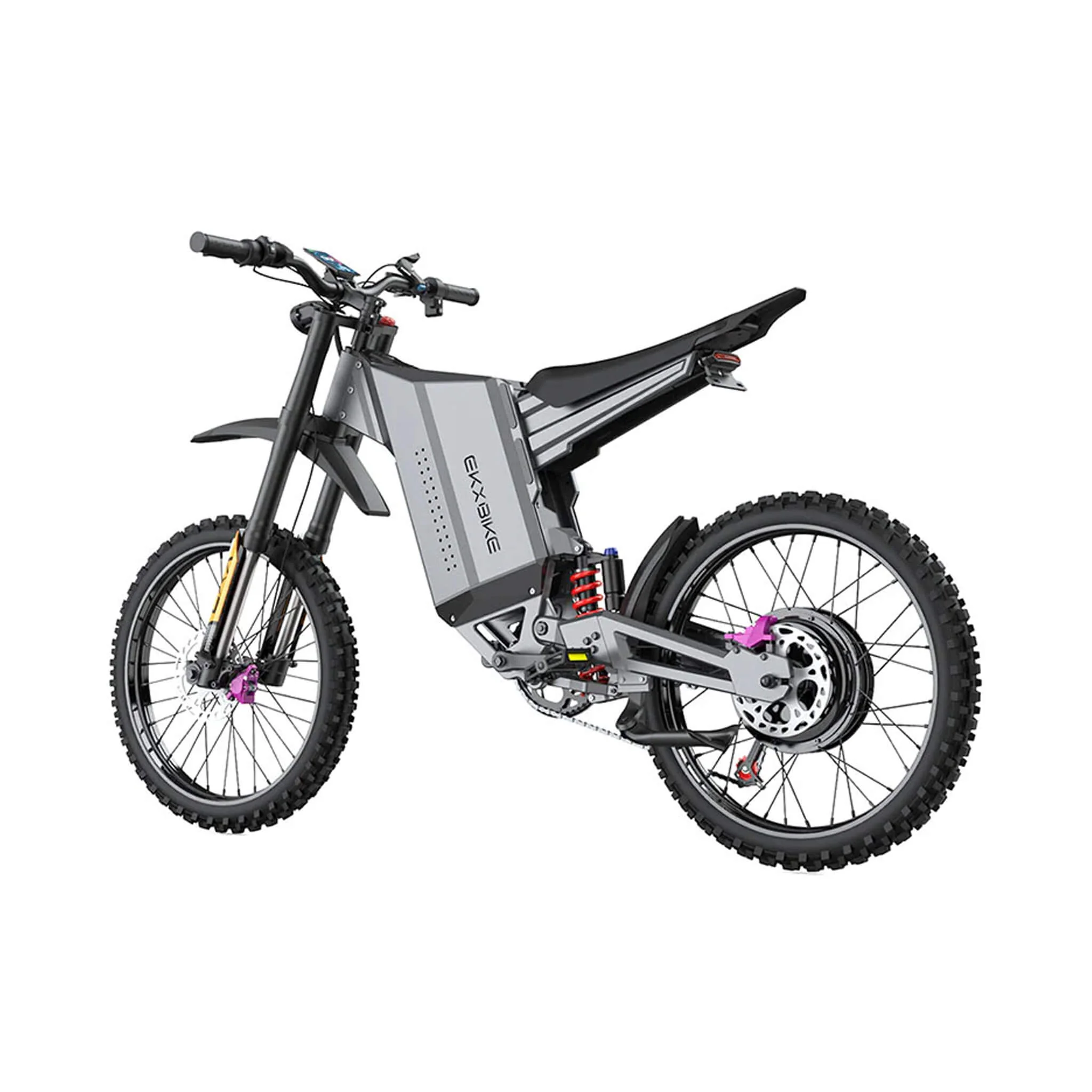EKX GTS 8000W 72V/30AH Premium Electric High-Strength Steel Pipe Off-Road Mountain Dirt Bike (SAK31684) - Image 6
