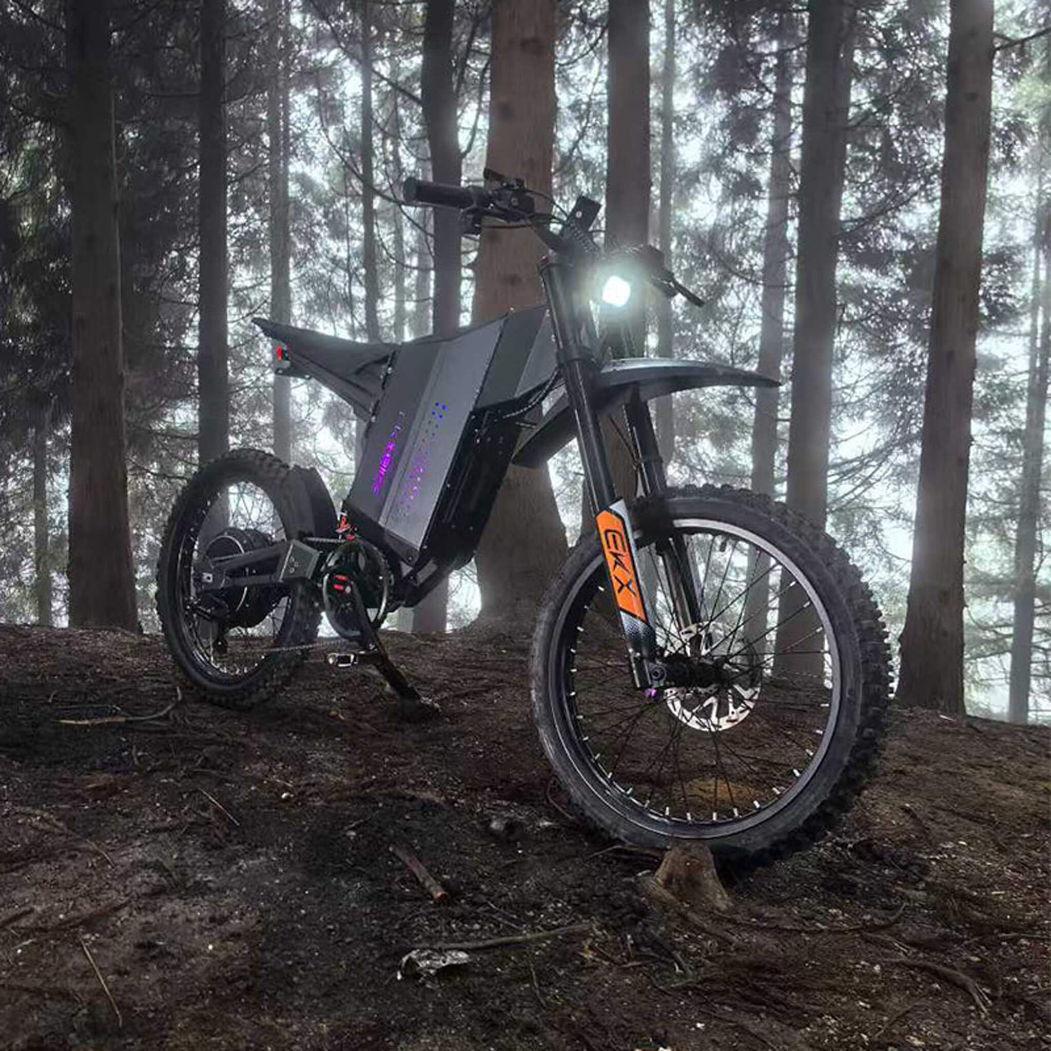 EKX GTS 8000W 72V/30AH Premium Electric High-Strength Steel Pipe Off-Road Mountain Dirt Bike (SAK31684) - Image 7