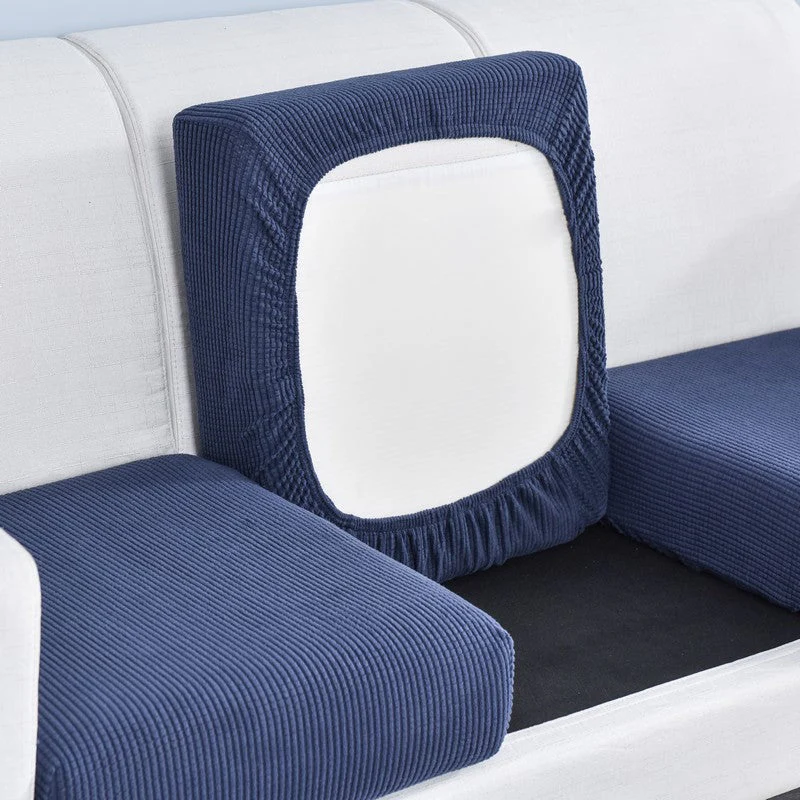 Elastic L-Shaped Sofa Slipcover for Living Room, Velvet Plush Couch Covers for Chaise Longue Seats - Image 10