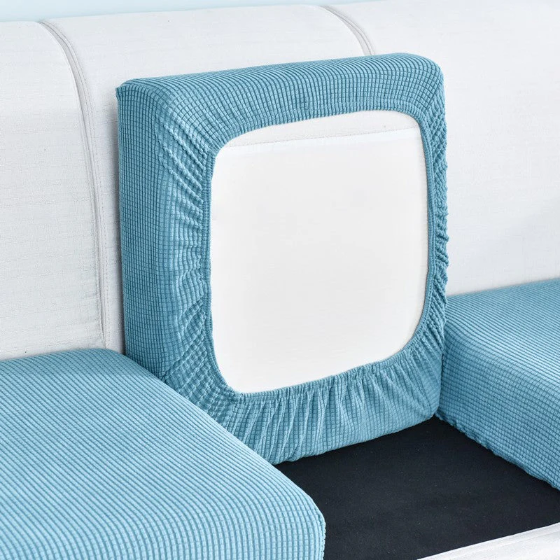 Elastic L-Shaped Sofa Slipcover for Living Room, Velvet Plush Couch Covers for Chaise Longue Seats - Image 12