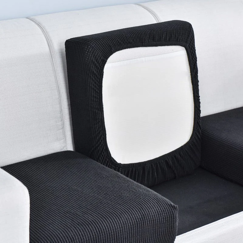Elastic L-Shaped Sofa Slipcover for Living Room, Velvet Plush Couch Covers for Chaise Longue Seats - Image 8