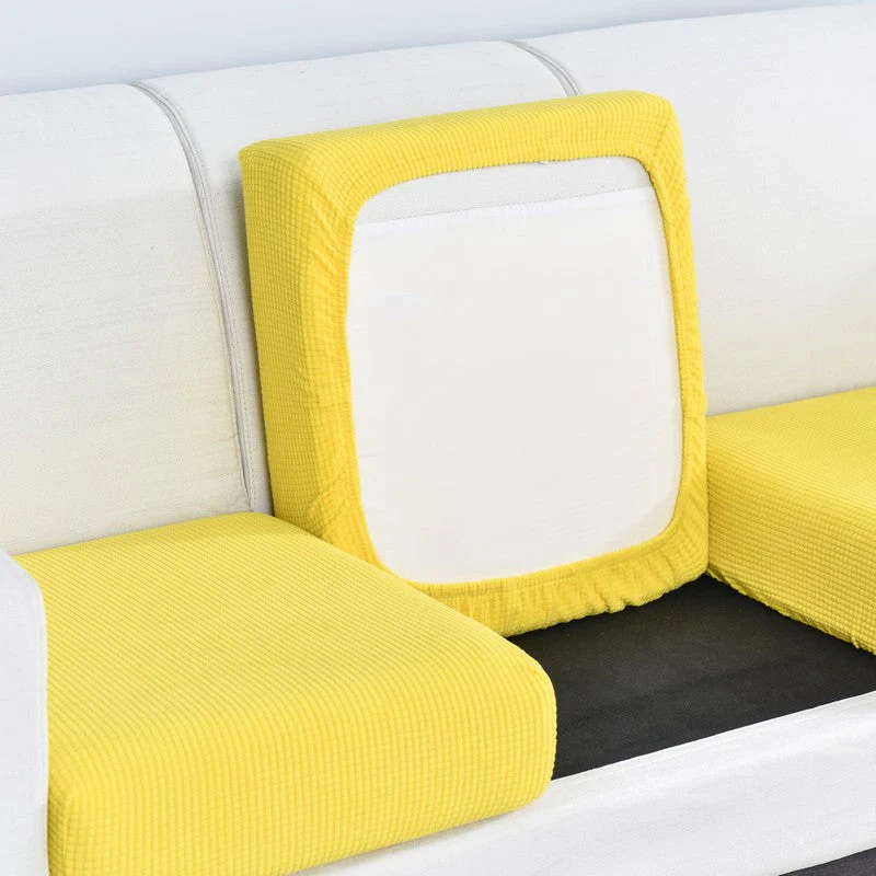 Elastic L-Shaped Sofa Slipcover for Living Room, Velvet Plush Couch Covers for Chaise Longue Seats - Image 9