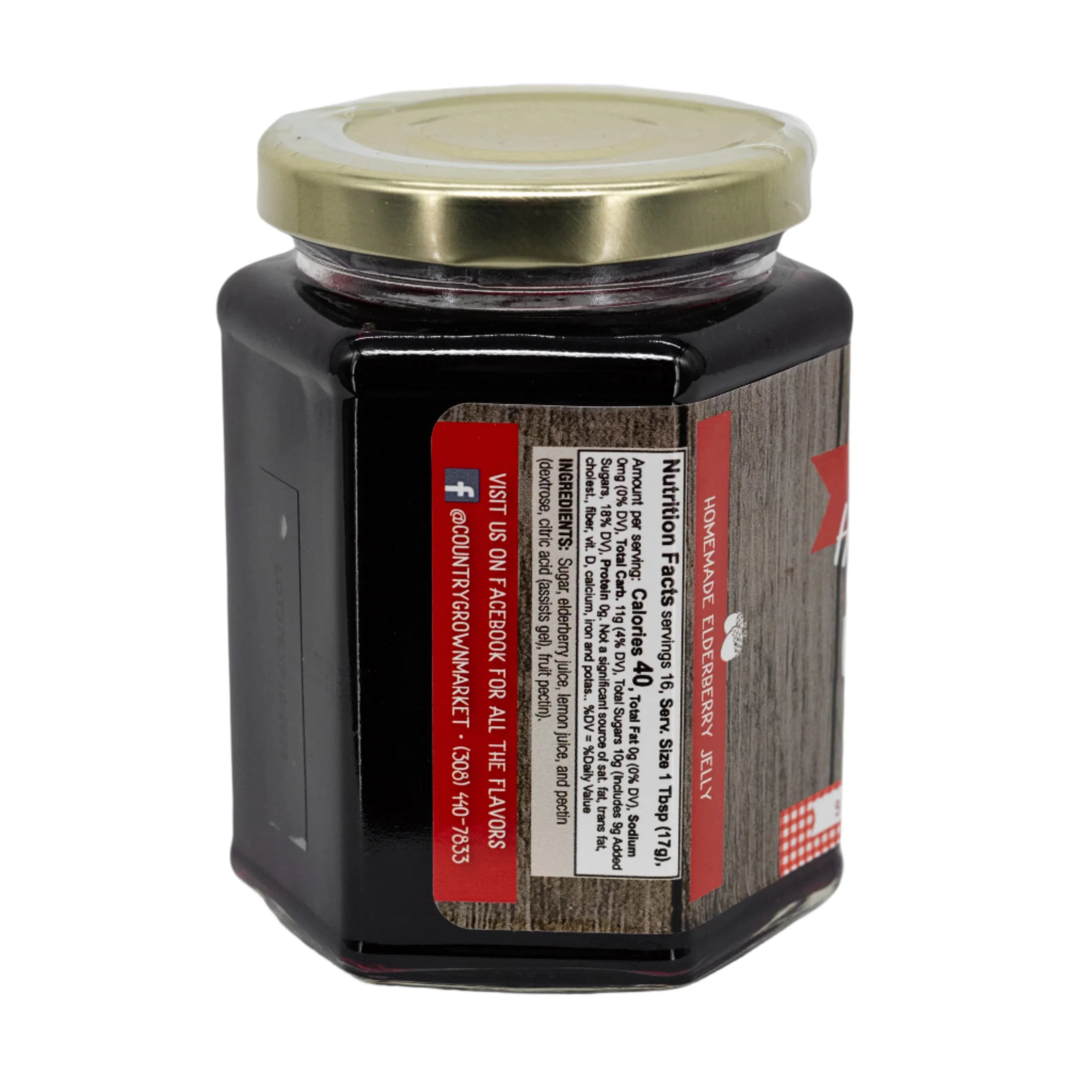 Elderberry Jelly | Pack of 4 | 9 oz | Nutt Family Jams & Jellies - Image 3