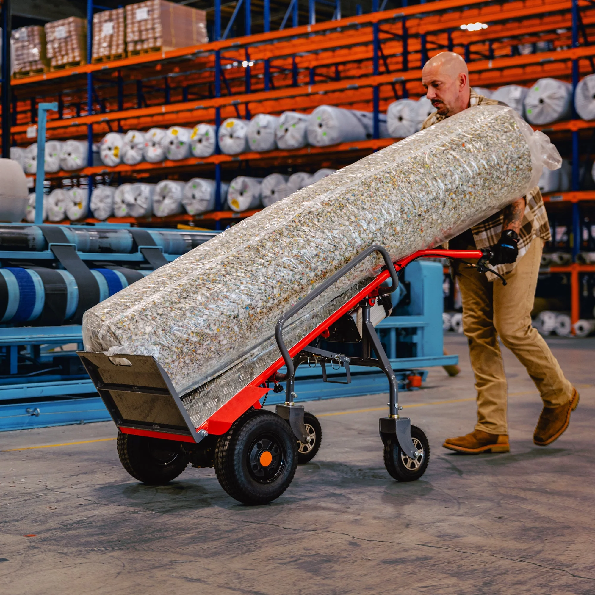 Electric Dolly Cart Hand Truck 570 lbs Capacity for Warehouses Shops & Material Handling - Image 2