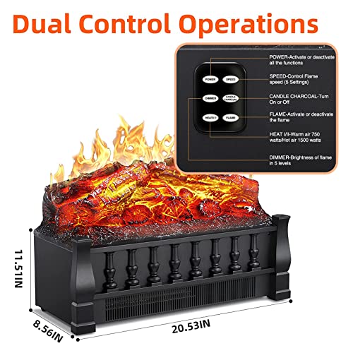 Electric Fireplace Log Set Heater L250,L360 - Image 6