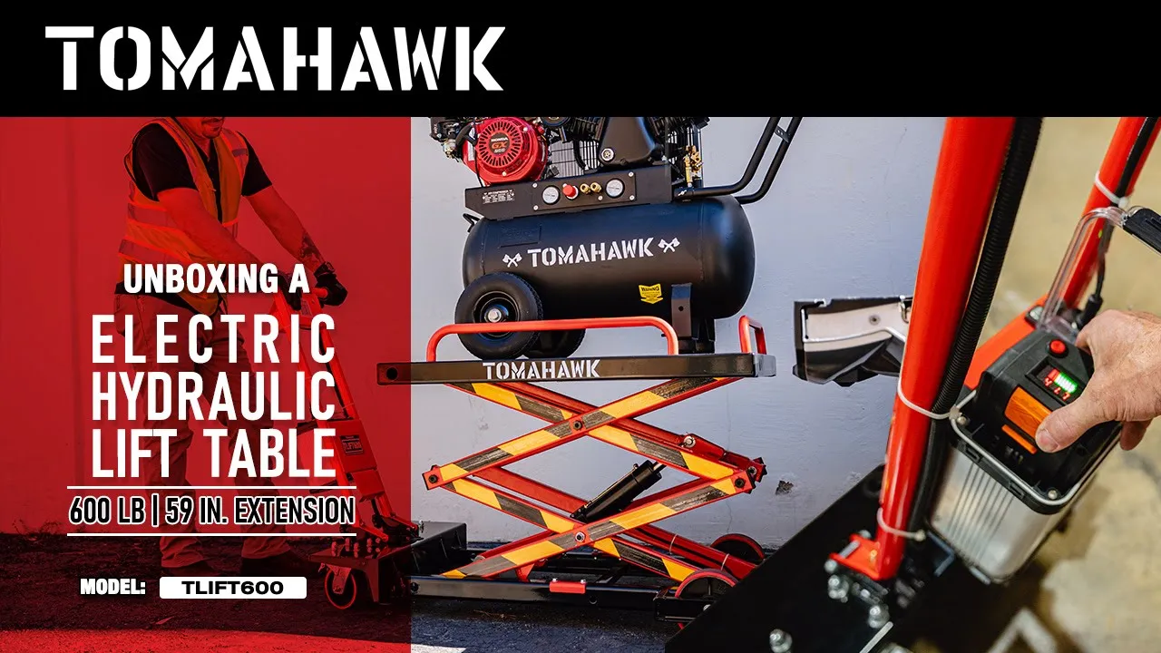 PRE ORDER: Electric Hydraulic Lift Table – 600 lb, 59 in. Extension Portable Powered Scissor Lift Cart for Warehouses, Shops & Material Handling - Image 3