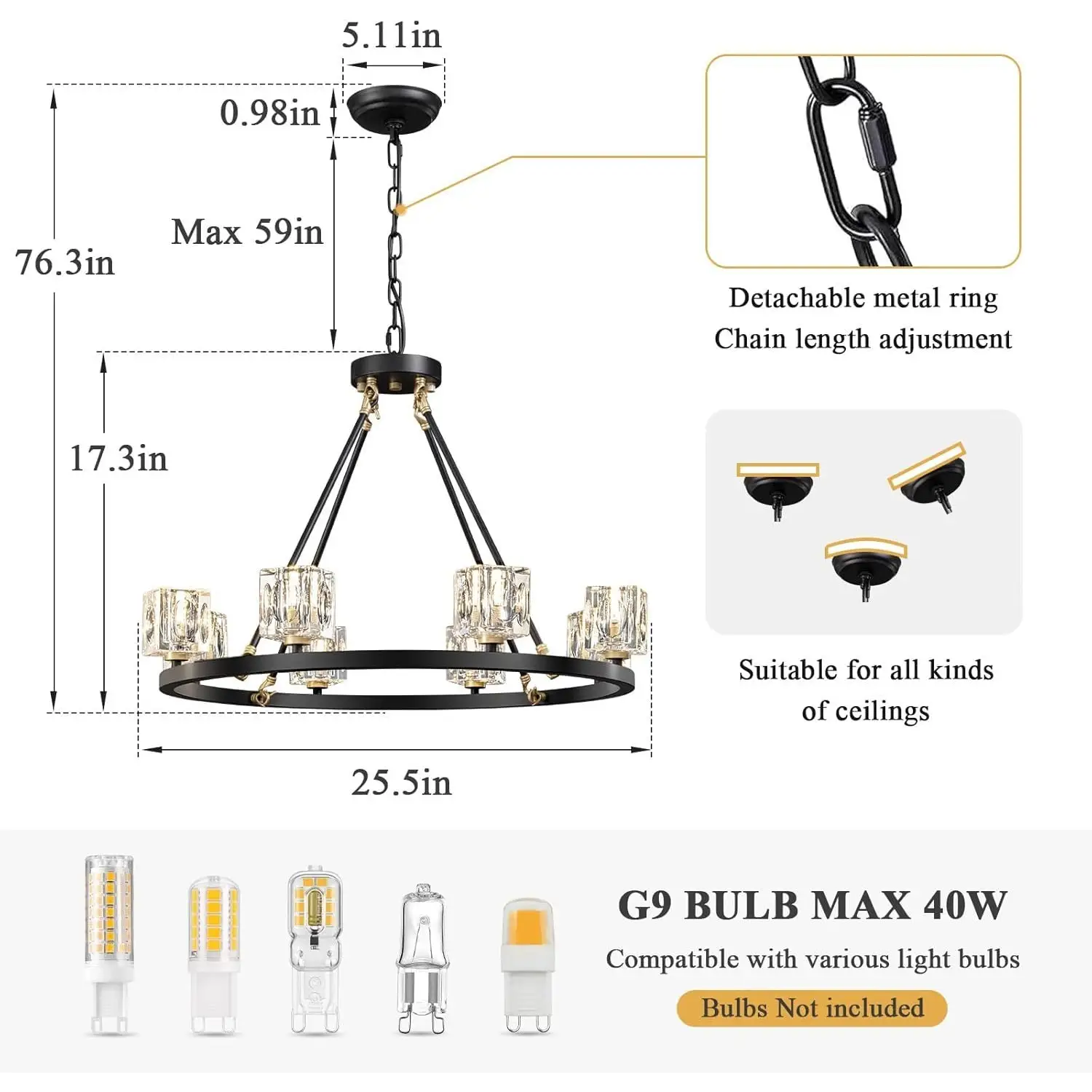 Elegant Adjustable Height Wagon Wheel Chandelier for Modern Homes - Image 2