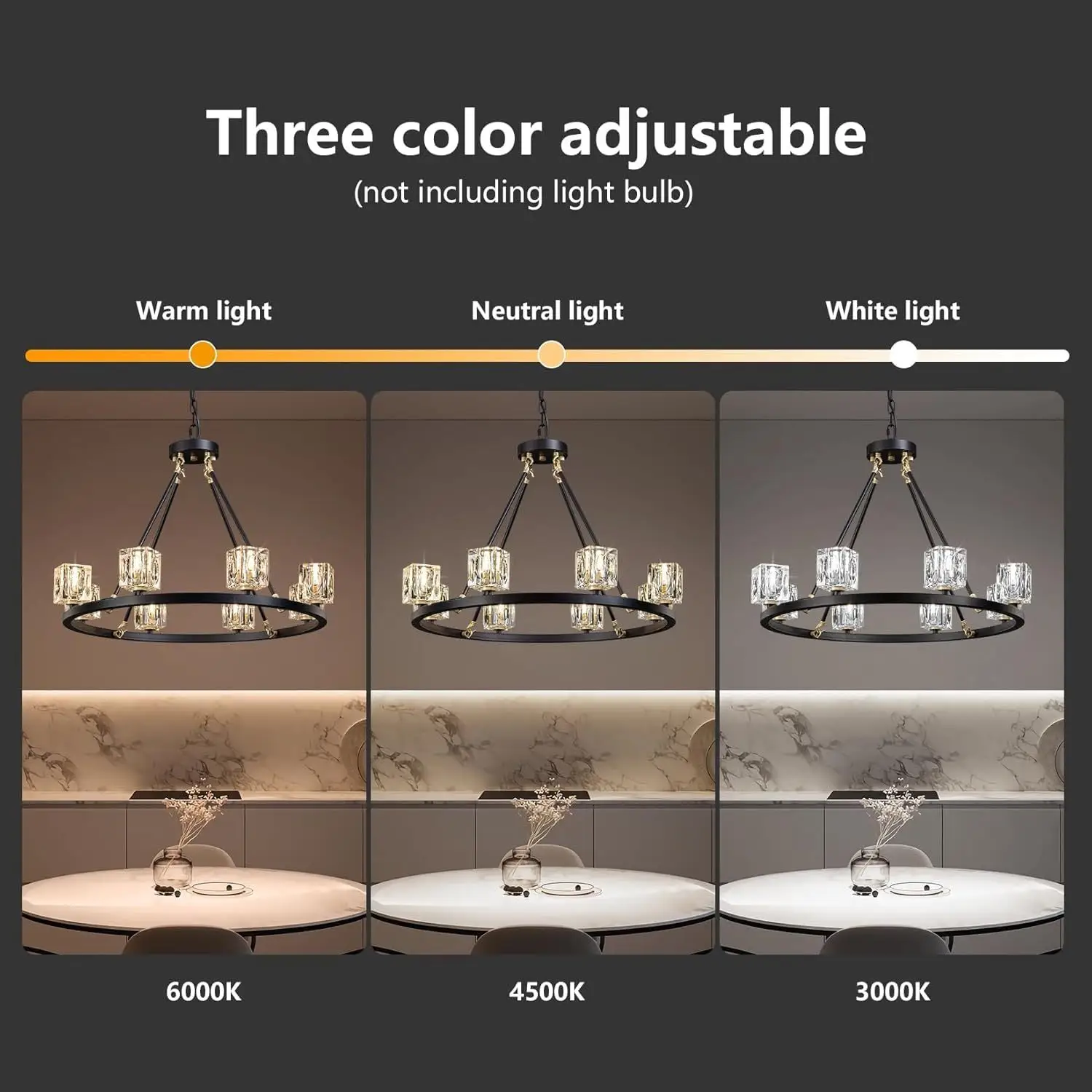 Elegant Adjustable Height Wagon Wheel Chandelier for Modern Homes - Image 8